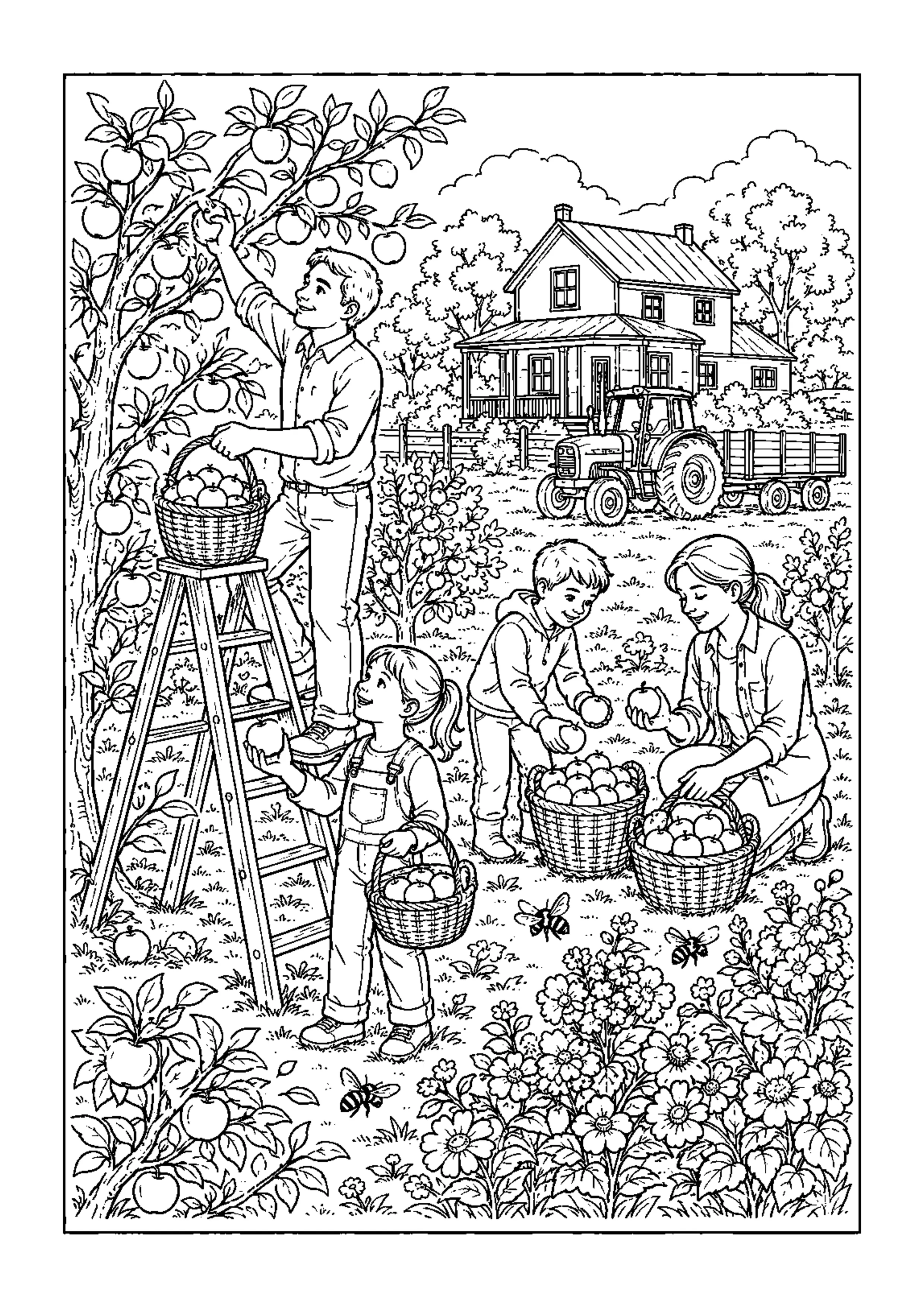 Coloriage Journée à la ferme à imprimer – dessin n°13