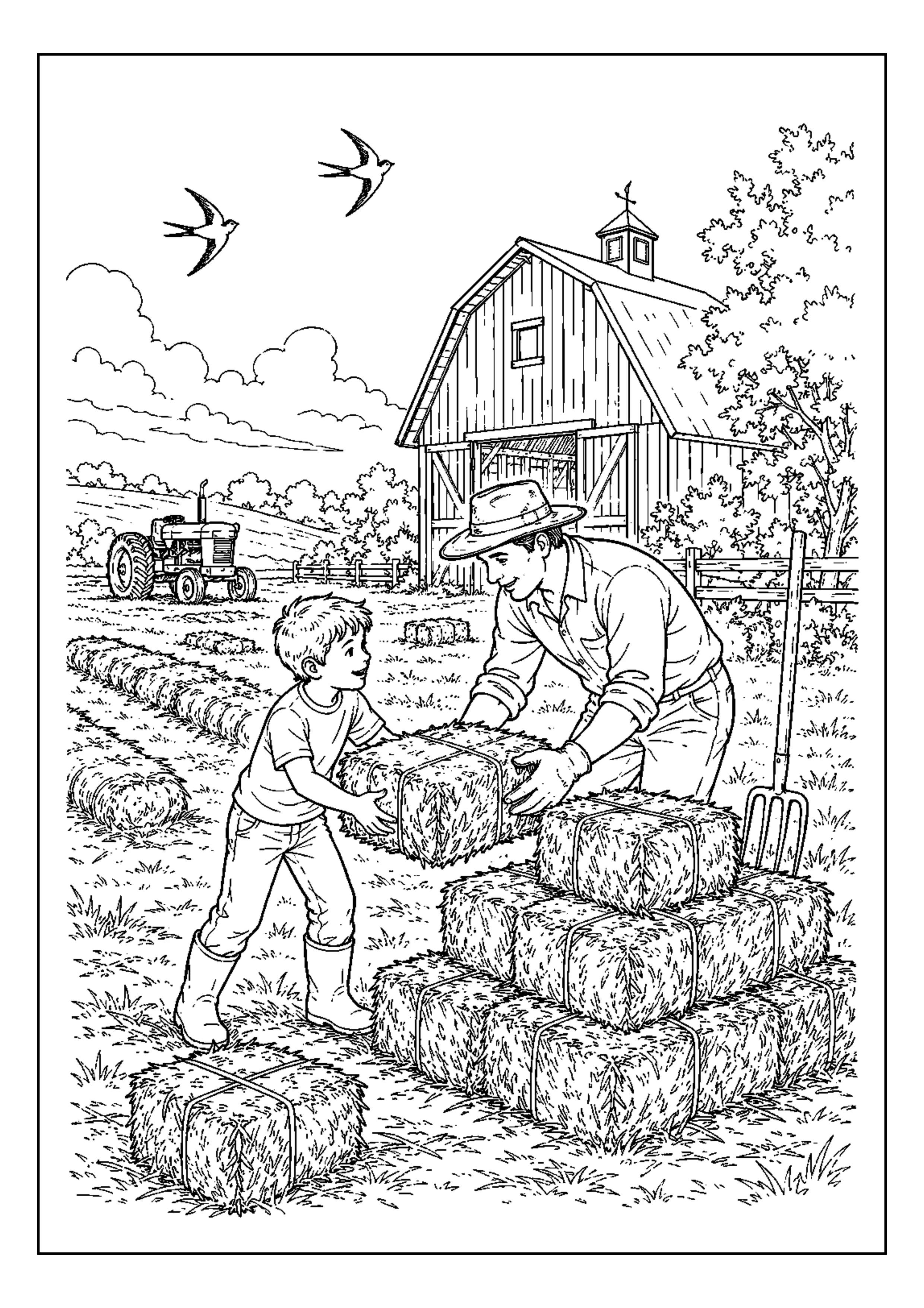 Coloriage Journée à la ferme à imprimer – dessin n°15
