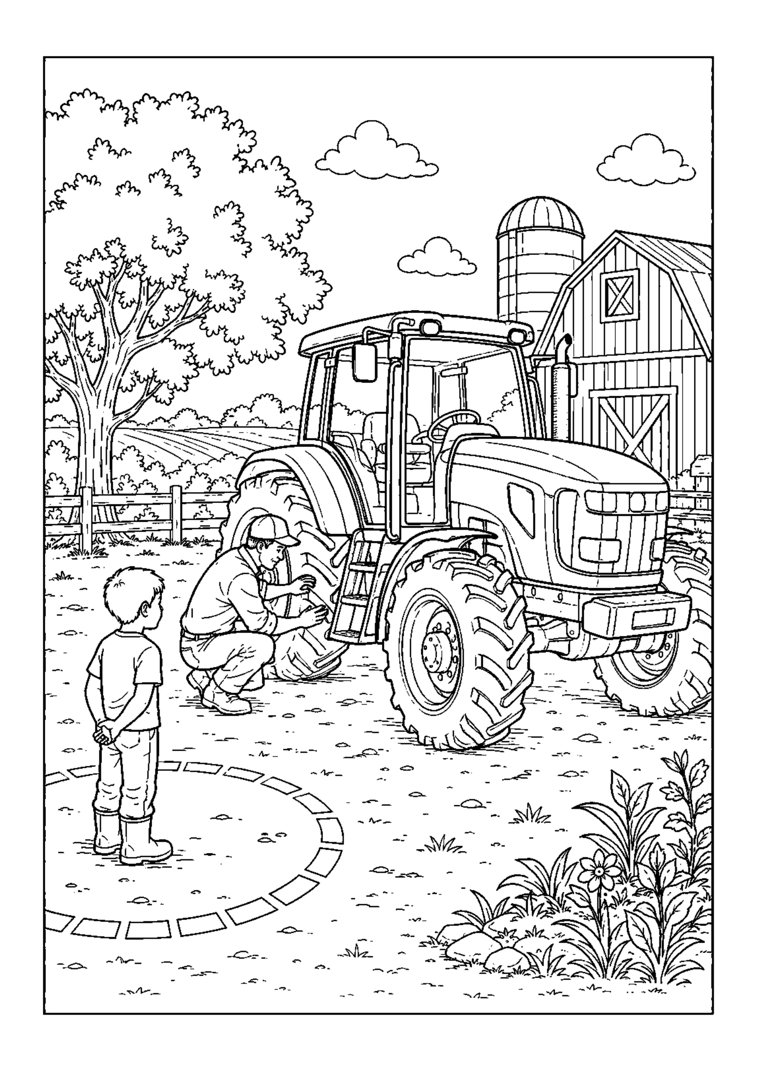 Coloriage Journée à la ferme à imprimer – dessin n°16