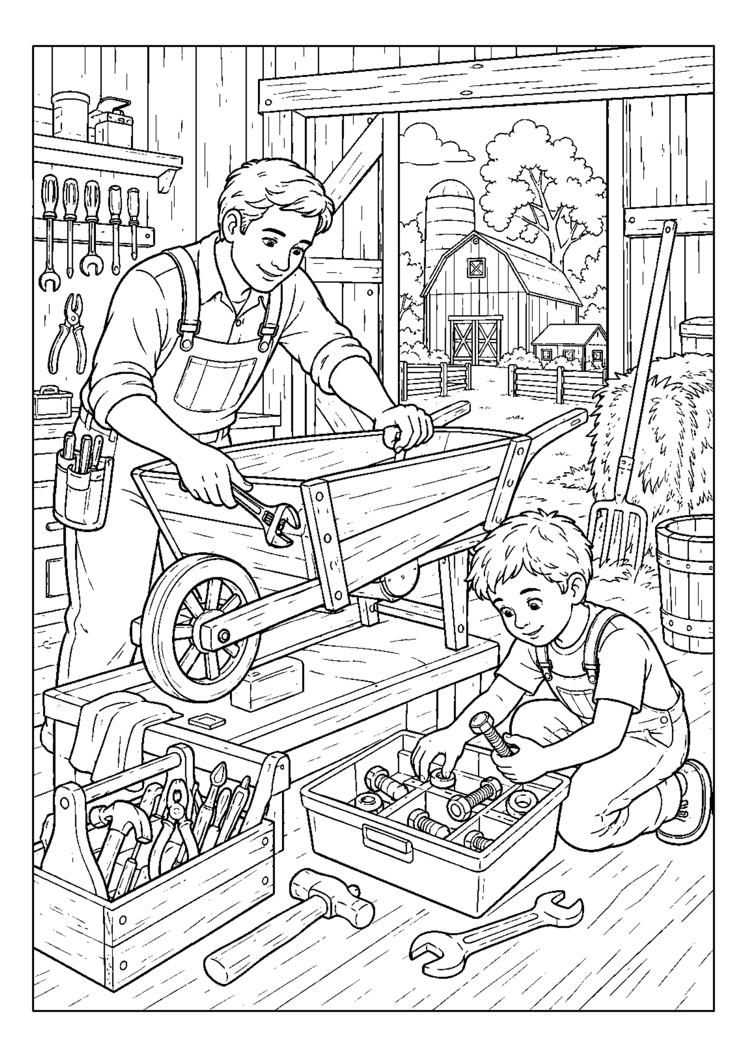 Coloriage Journée à la ferme à imprimer – dessin n°17