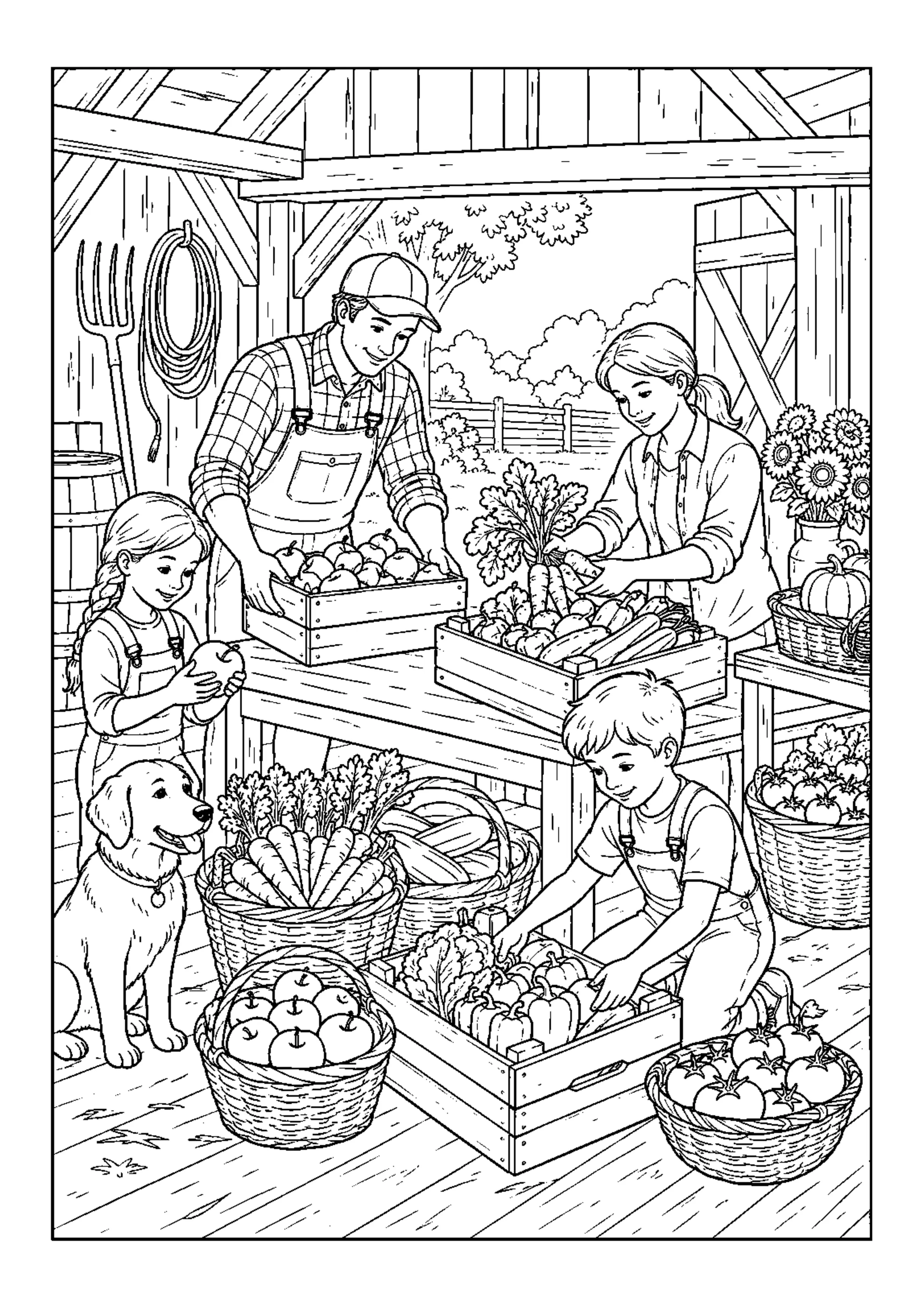 Coloriage Journée à la ferme à imprimer – dessin n°18