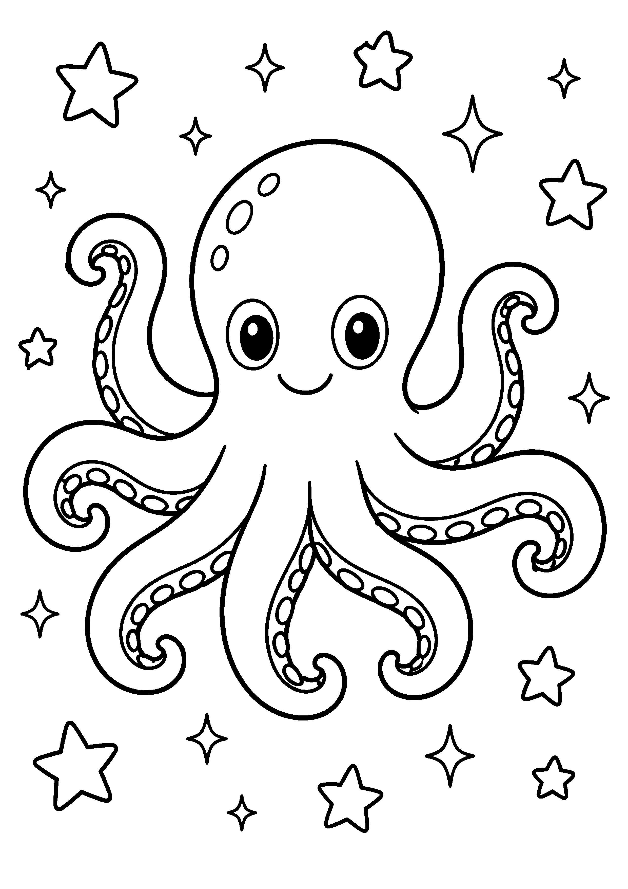 Coloriage Kraken à imprimer – dessin n°5