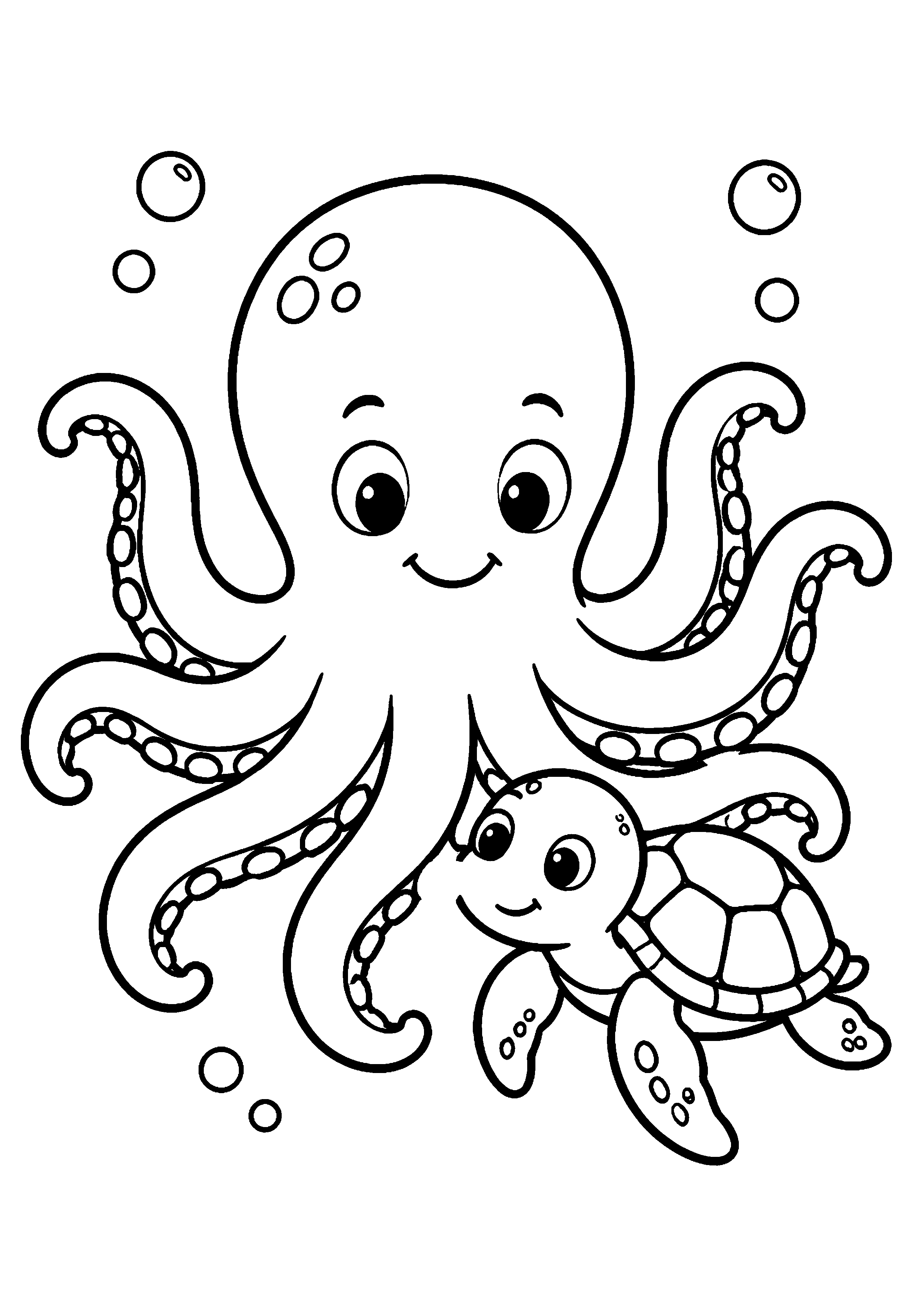 Coloriage Kraken à imprimer – dessin n°6