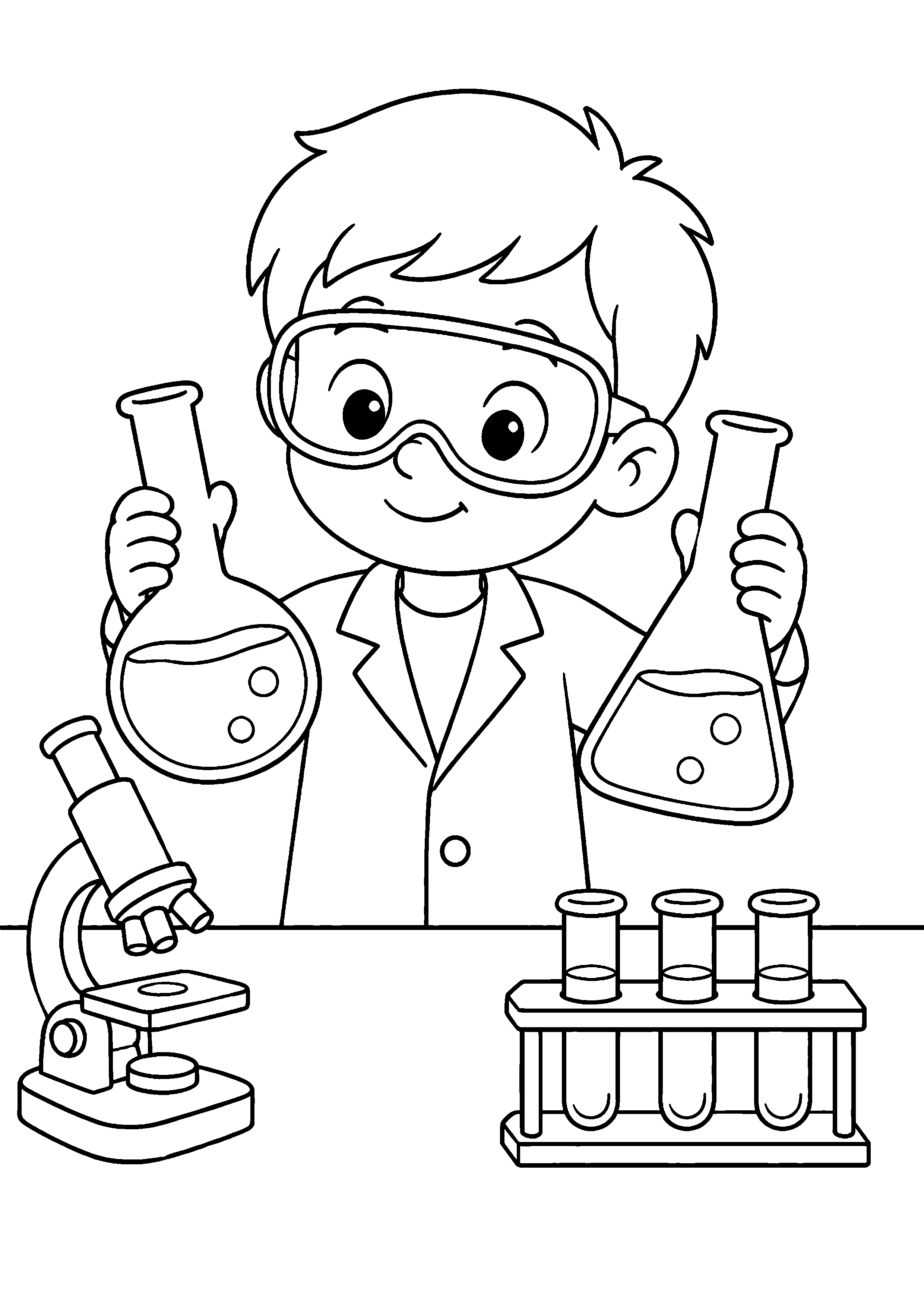 Coloriage Laboratoire – dessin 16