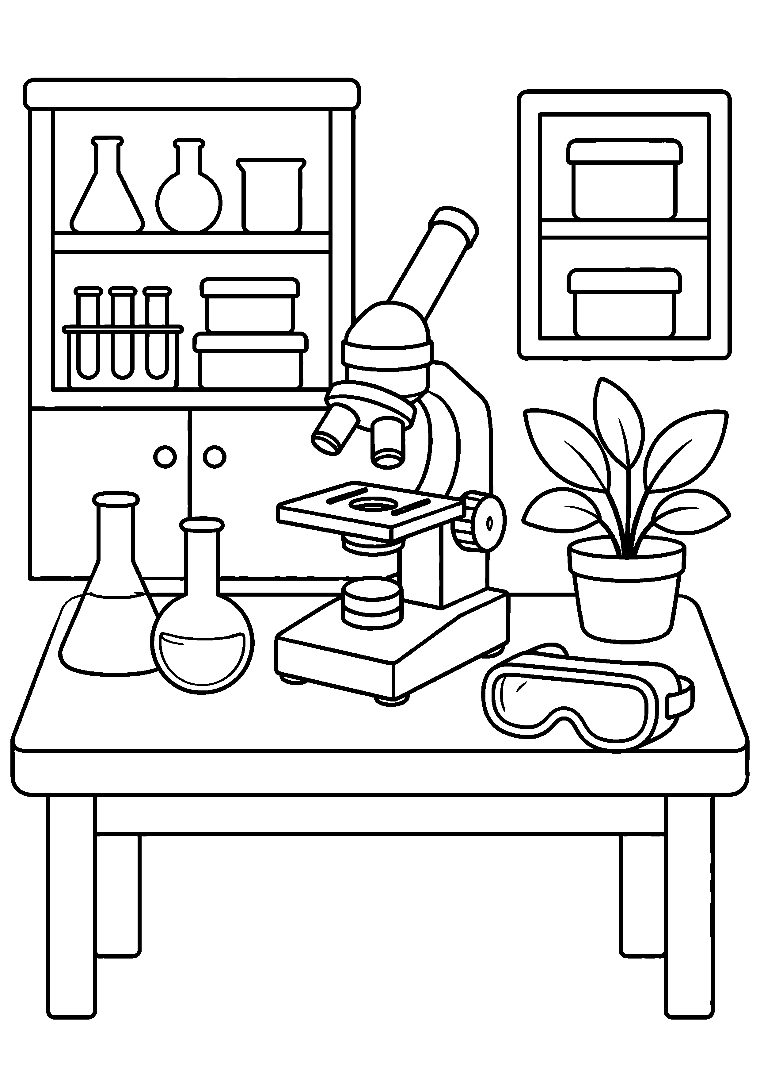 Coloriage Laboratoire – dessin 15