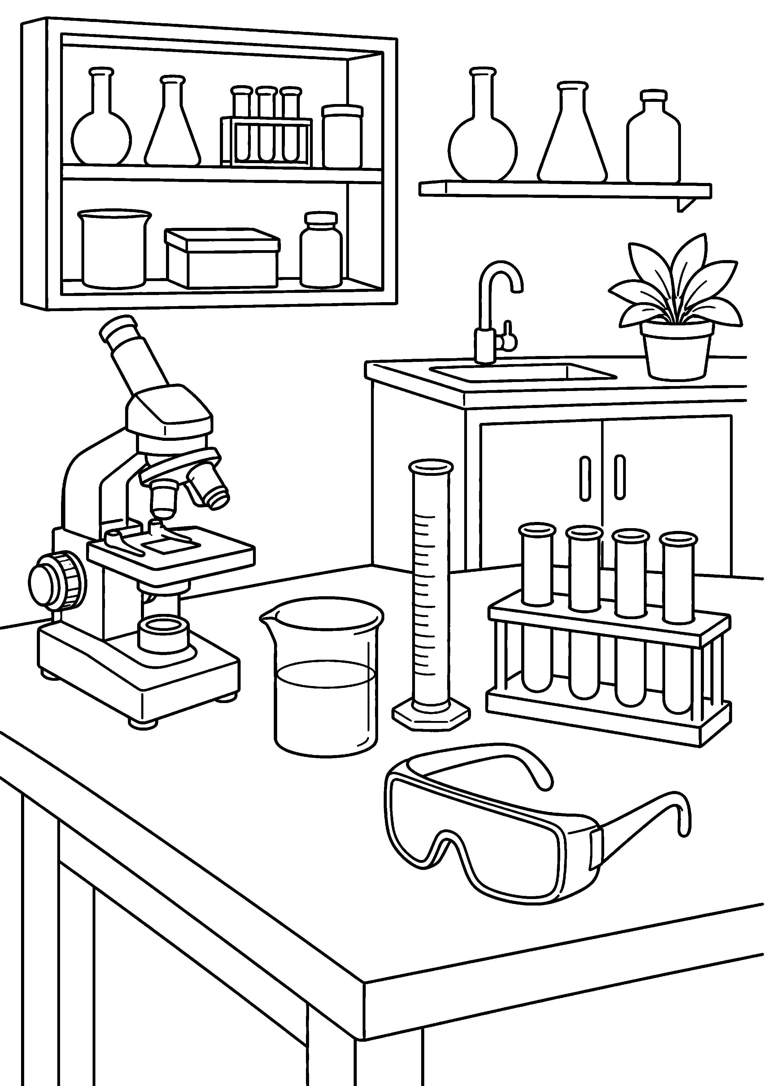 Coloriage Laboratoire – dessin 13