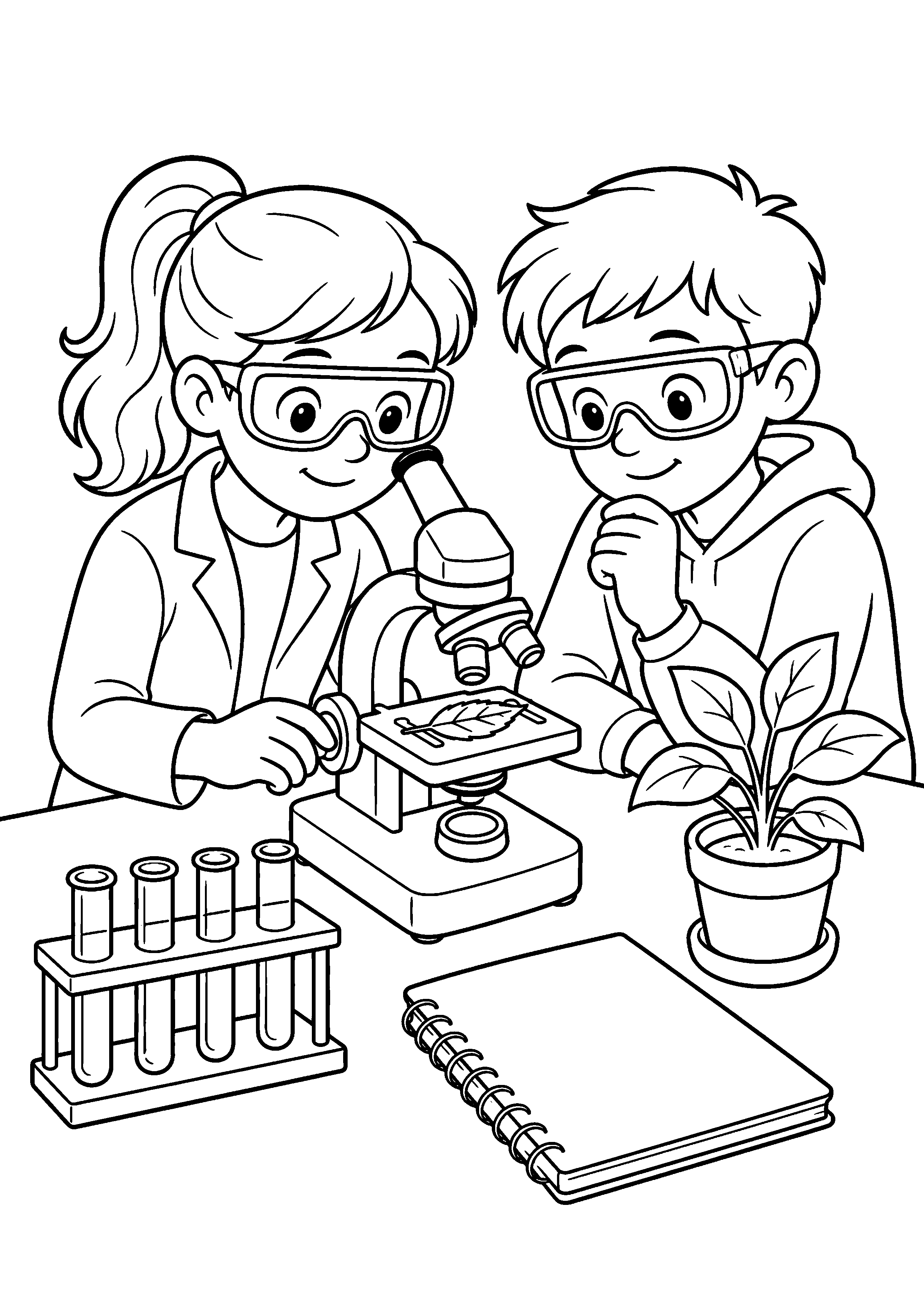 Coloriage Laboratoire – dessin 9