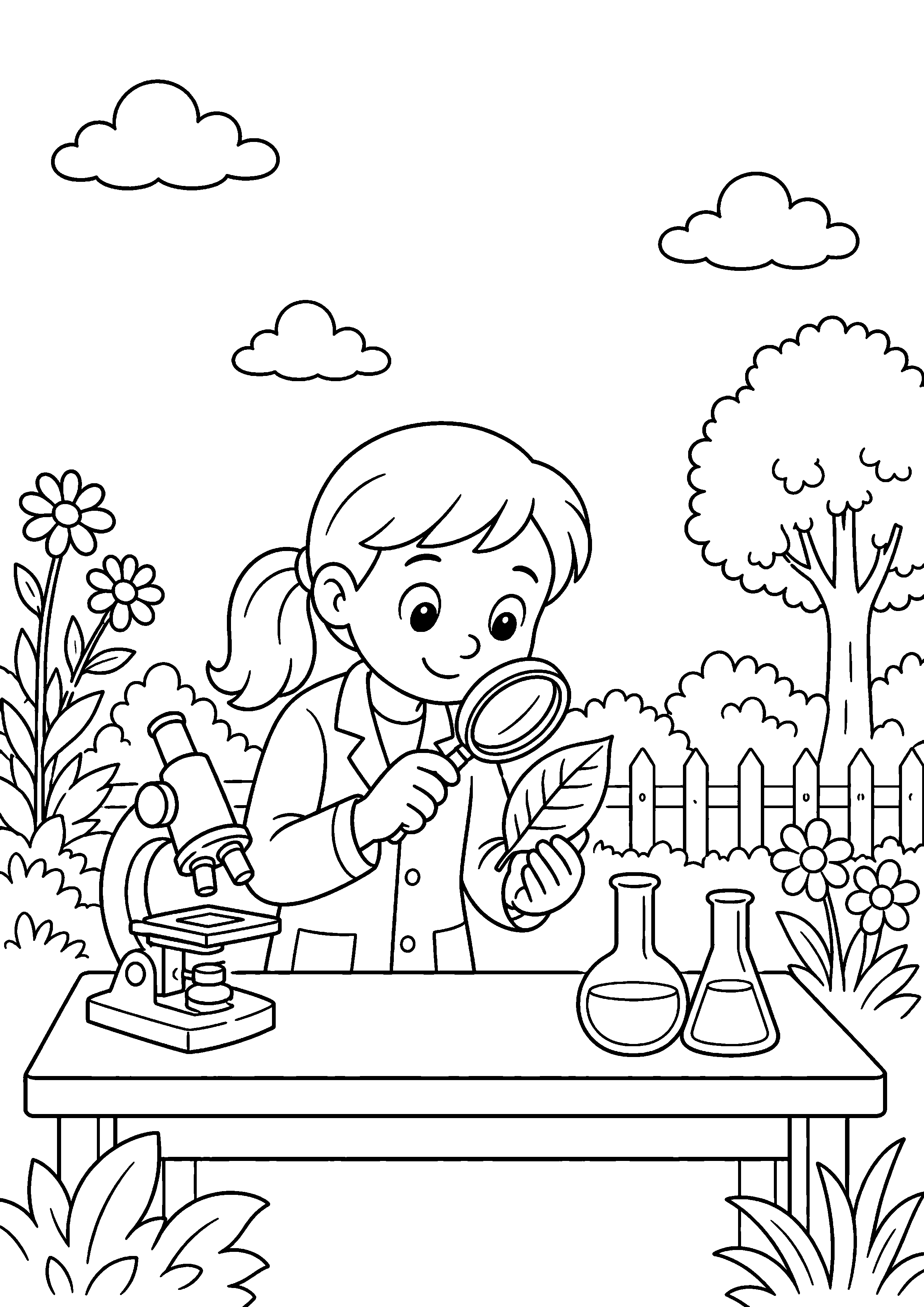 Coloriage Laboratoire – dessin 8