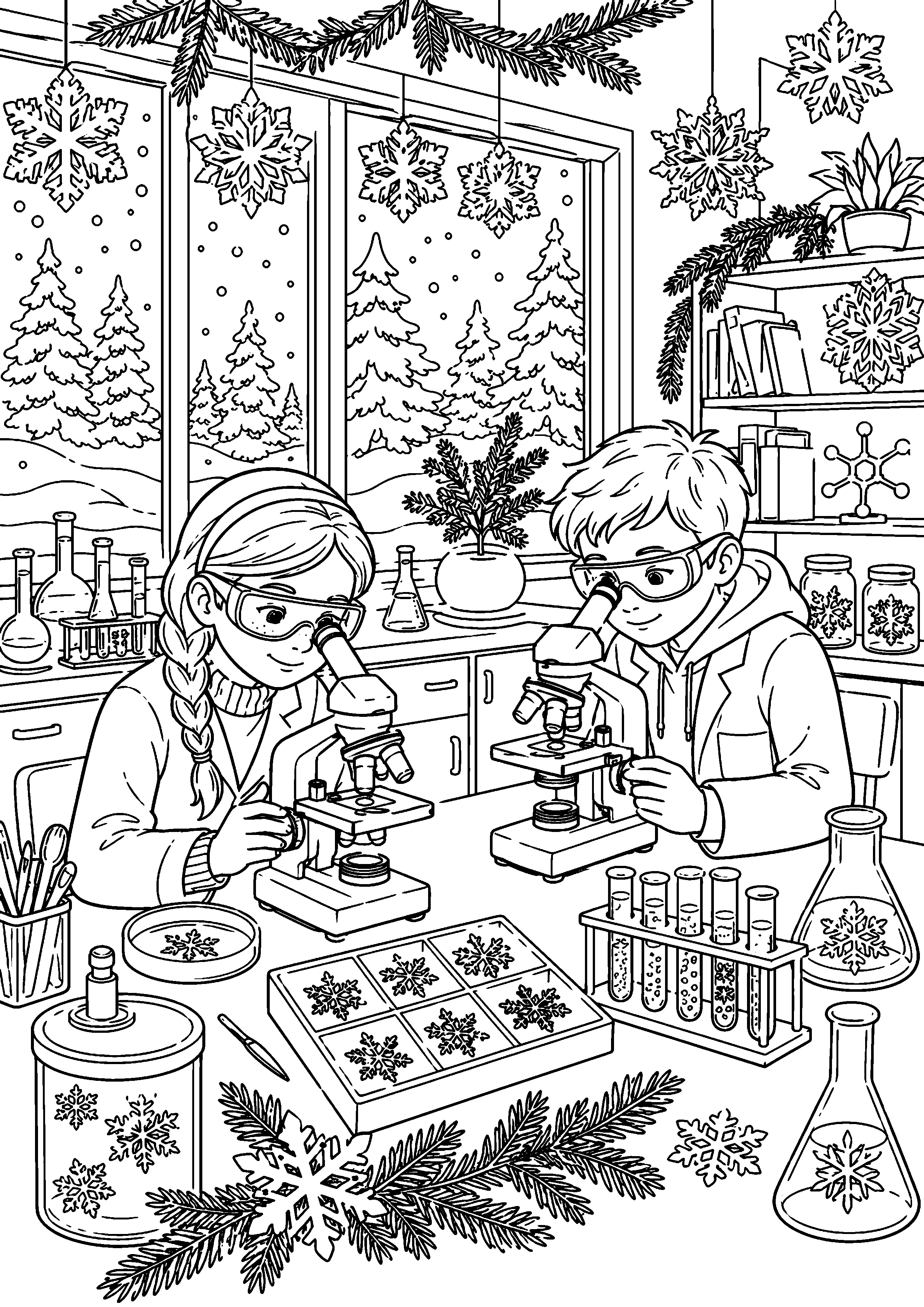 Coloriage Laboratoire – dessin 3