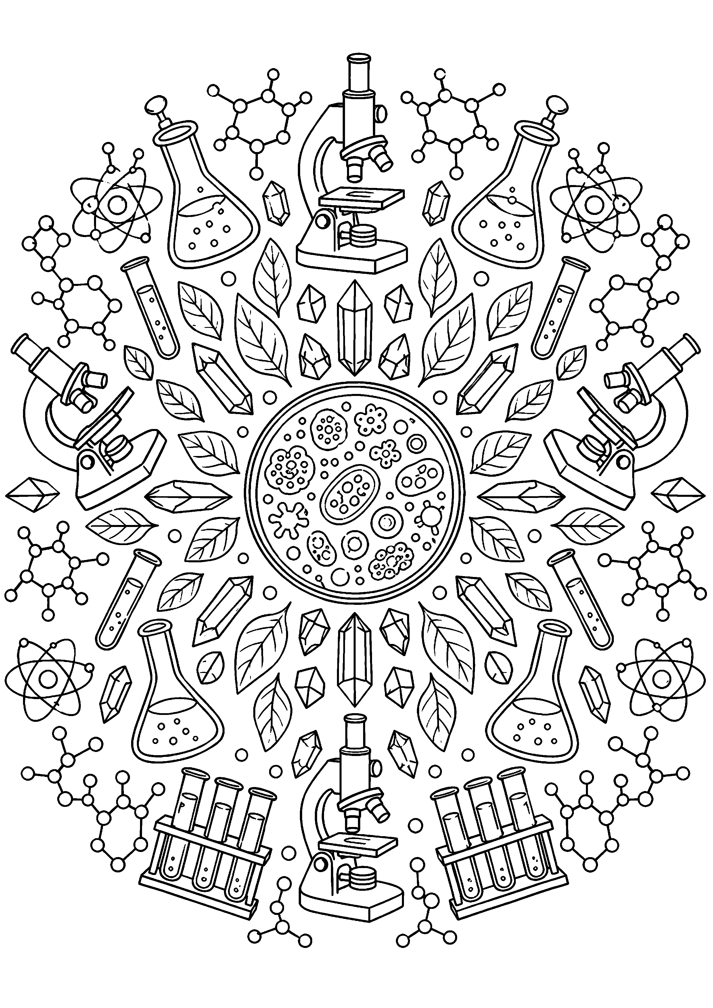Coloriage Laboratoire – dessin 2