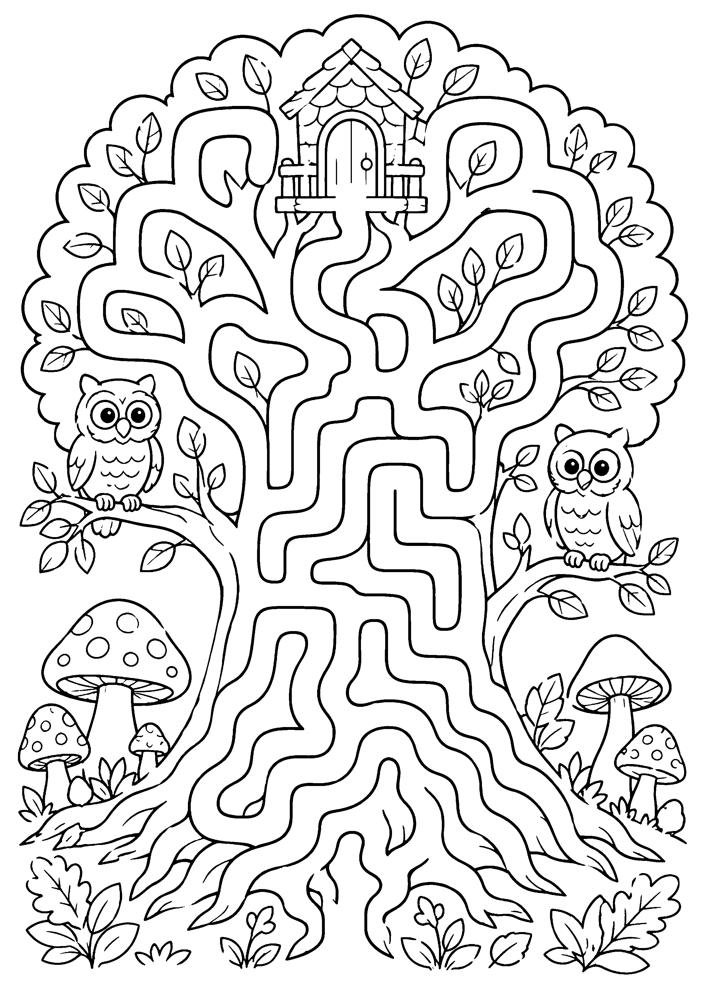 Coloriage labyrinthe fantastique à imprimer – dessin n°2