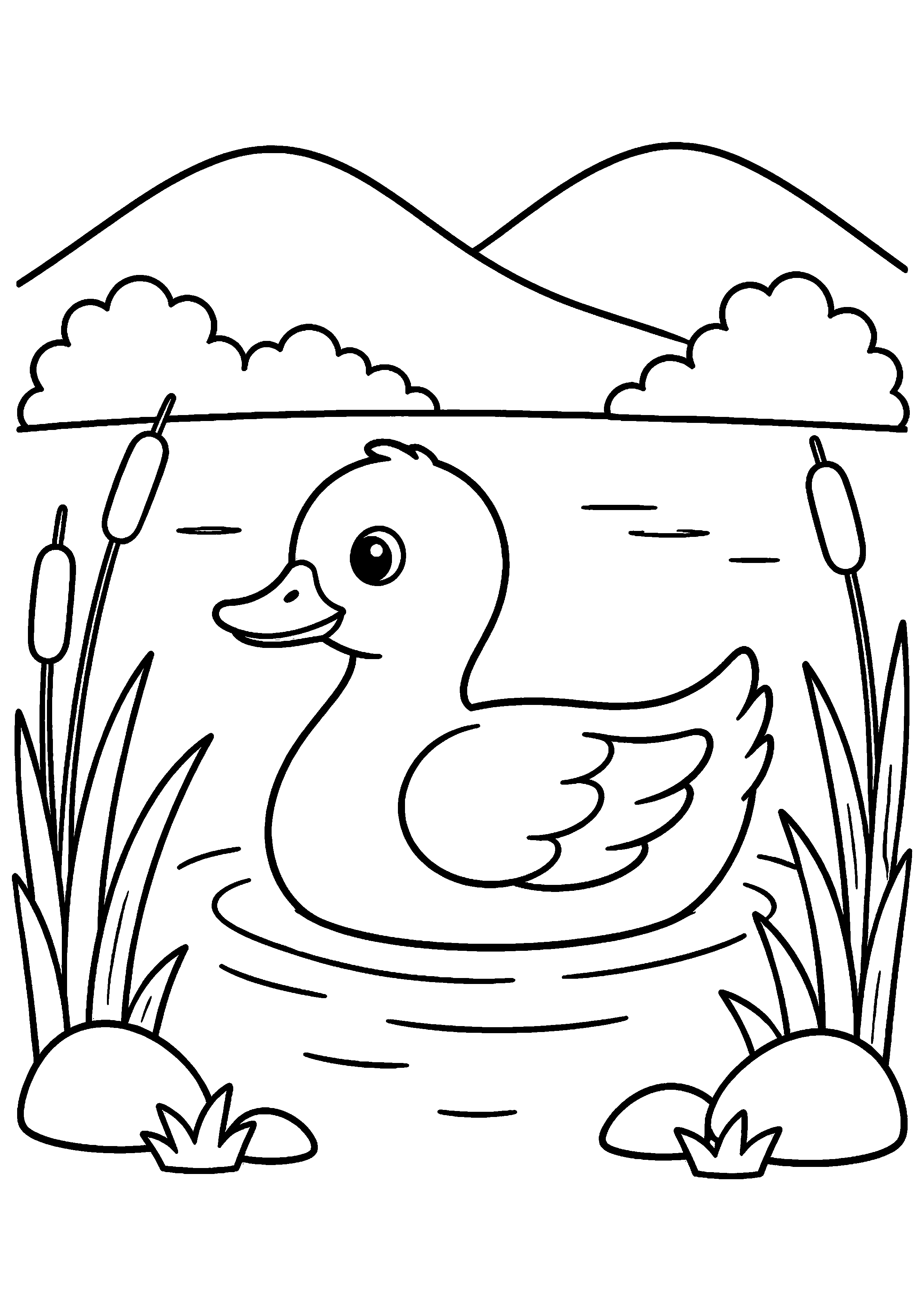 Coloriage Lac à imprimer – dessin 3