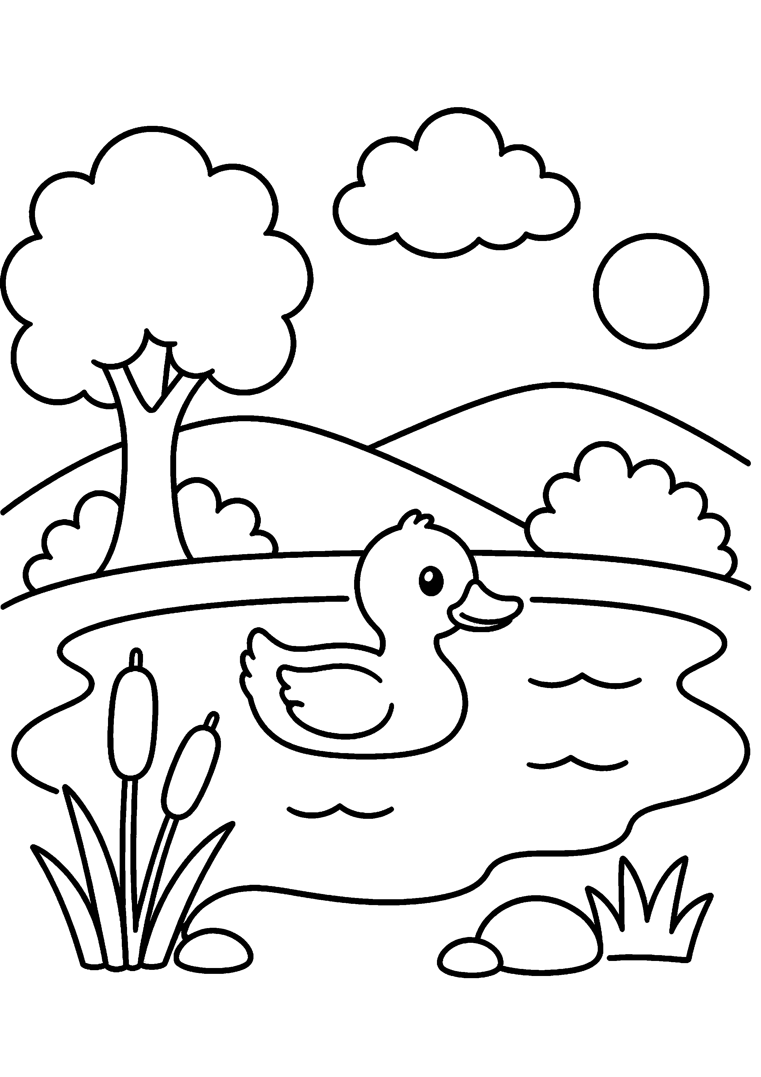 Coloriage Lac à imprimer – dessin n°7