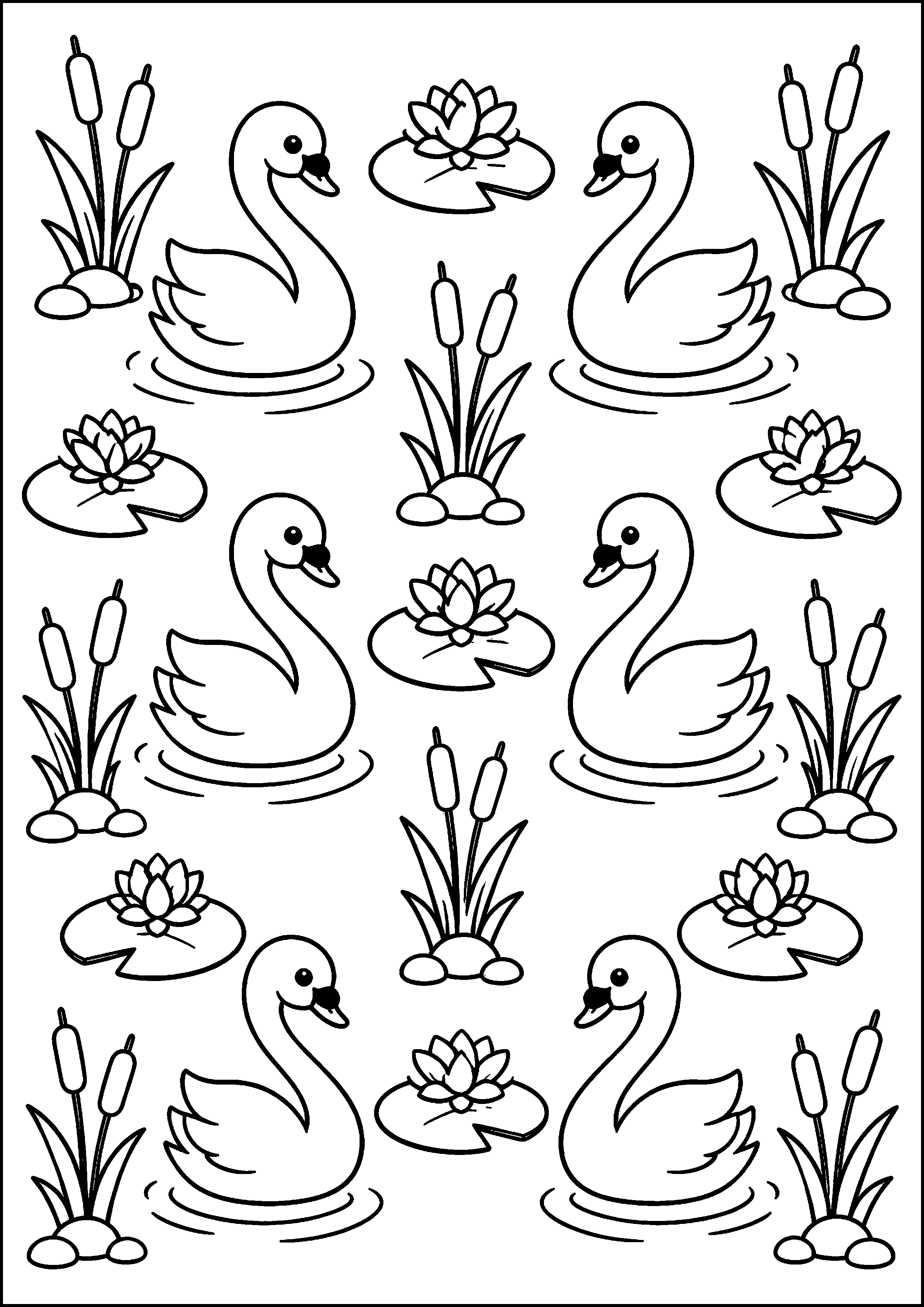Coloriage Lac à imprimer – dessin n°9