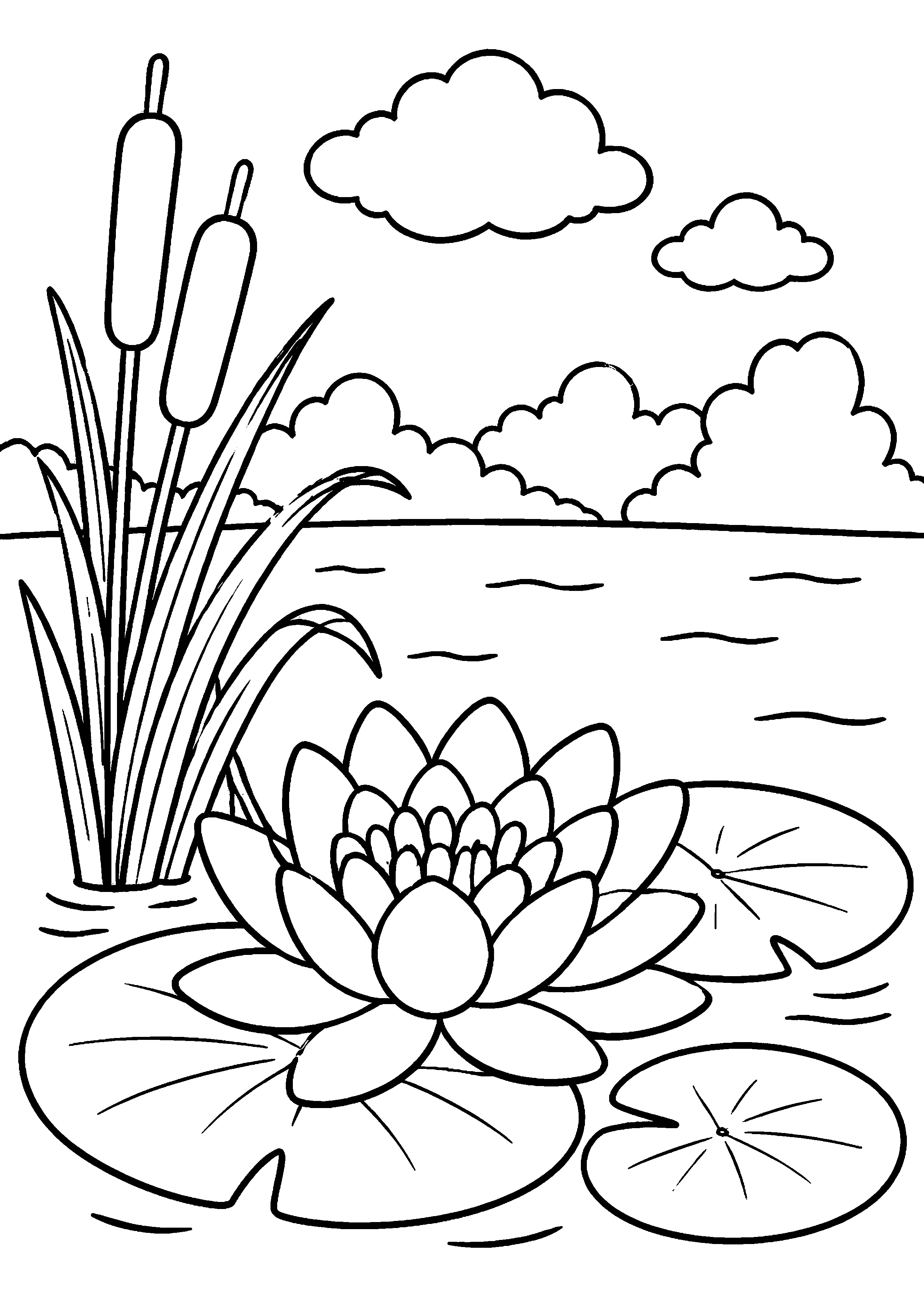 Coloriage Lac à imprimer – dessin n°14