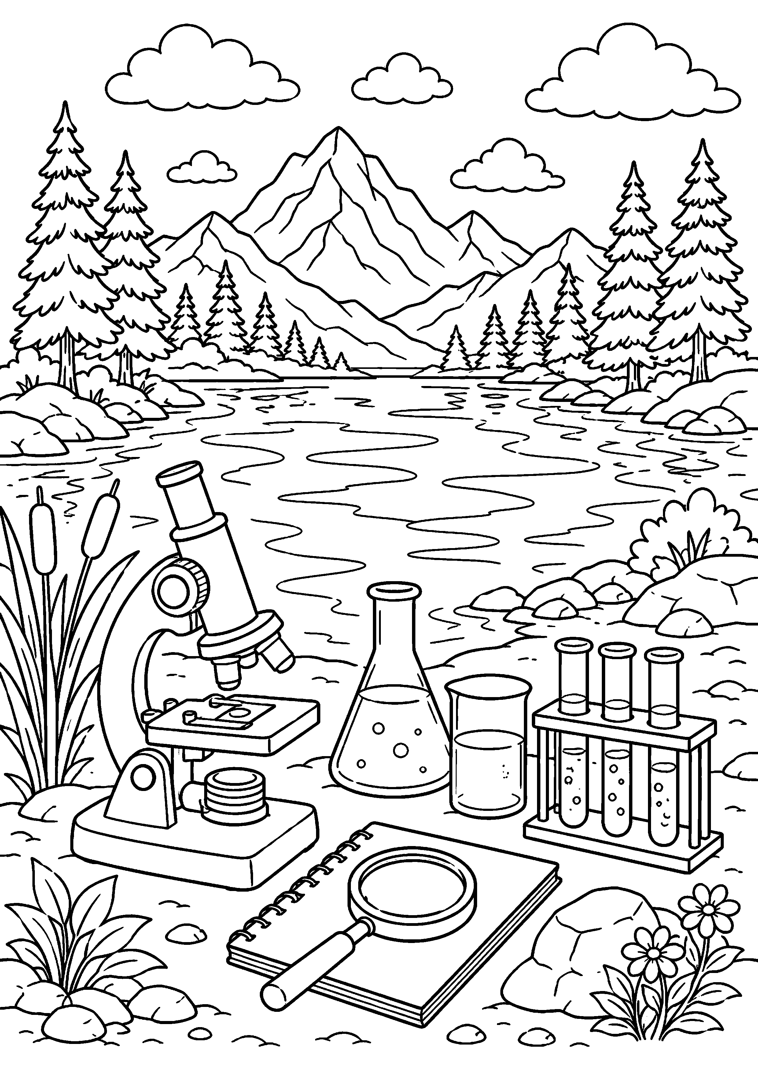 Coloriage Lac à imprimer – dessin n°17