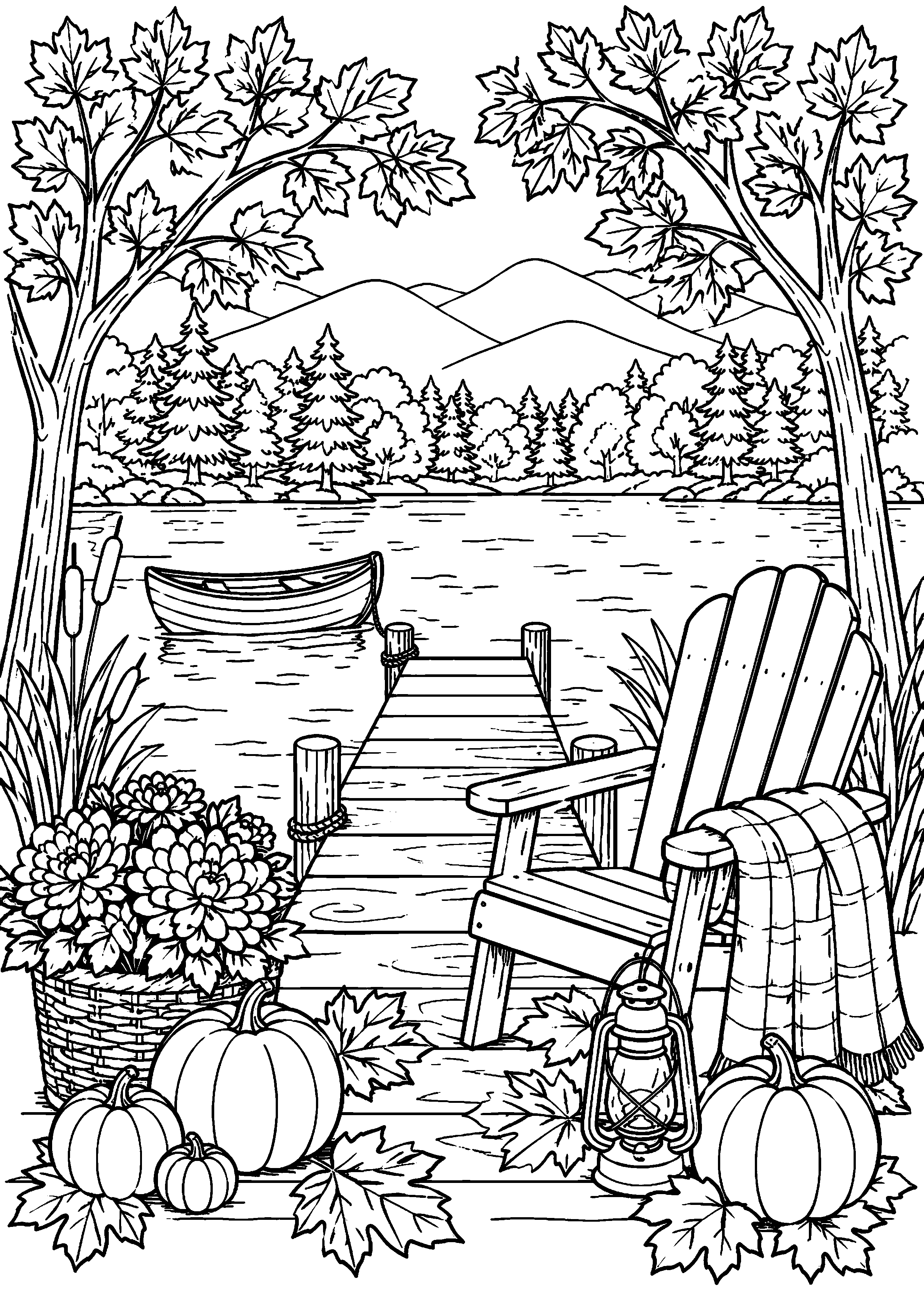 Coloriage Lac à imprimer – dessin n°18