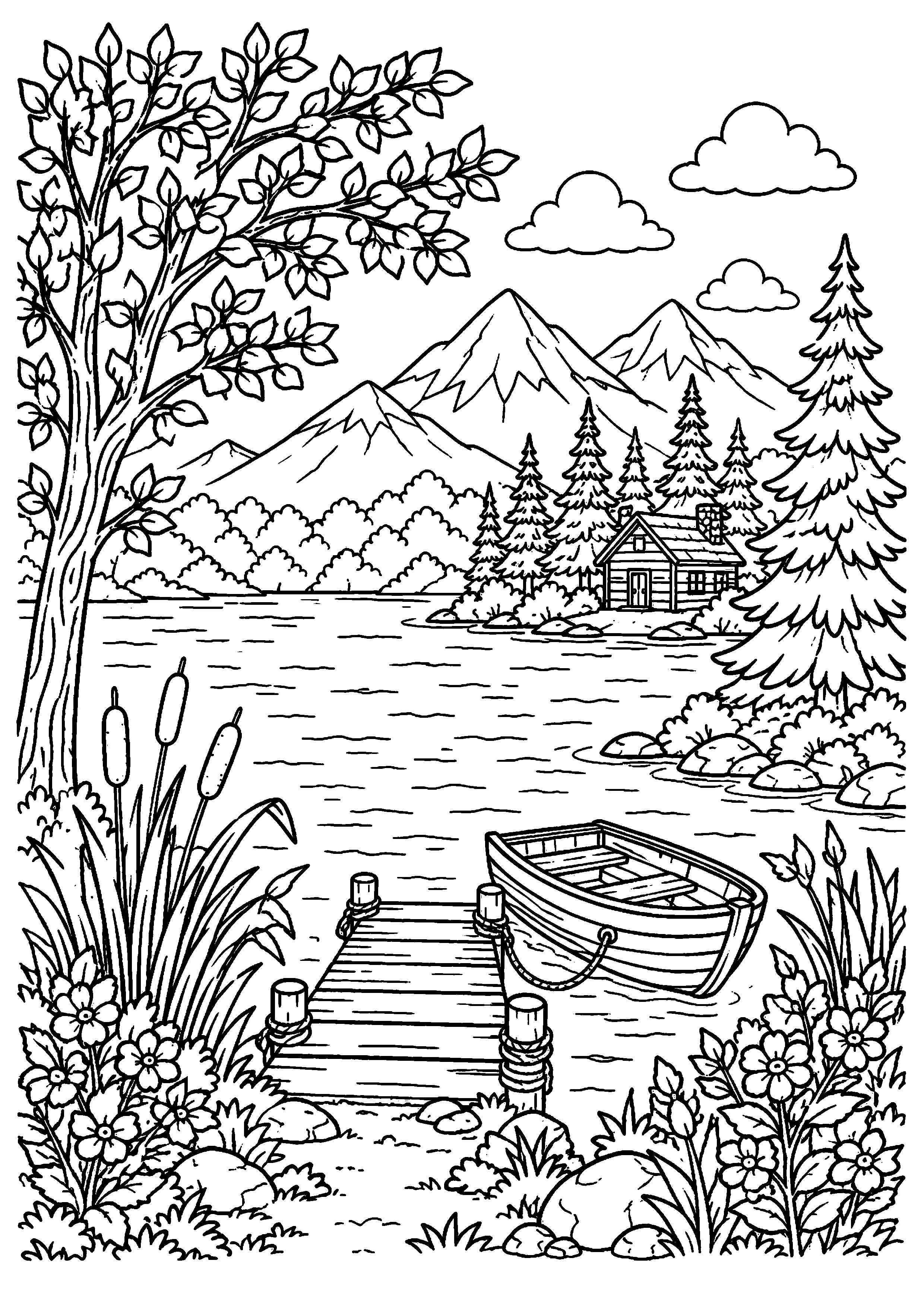Coloriage Lac à imprimer – dessin n°20
