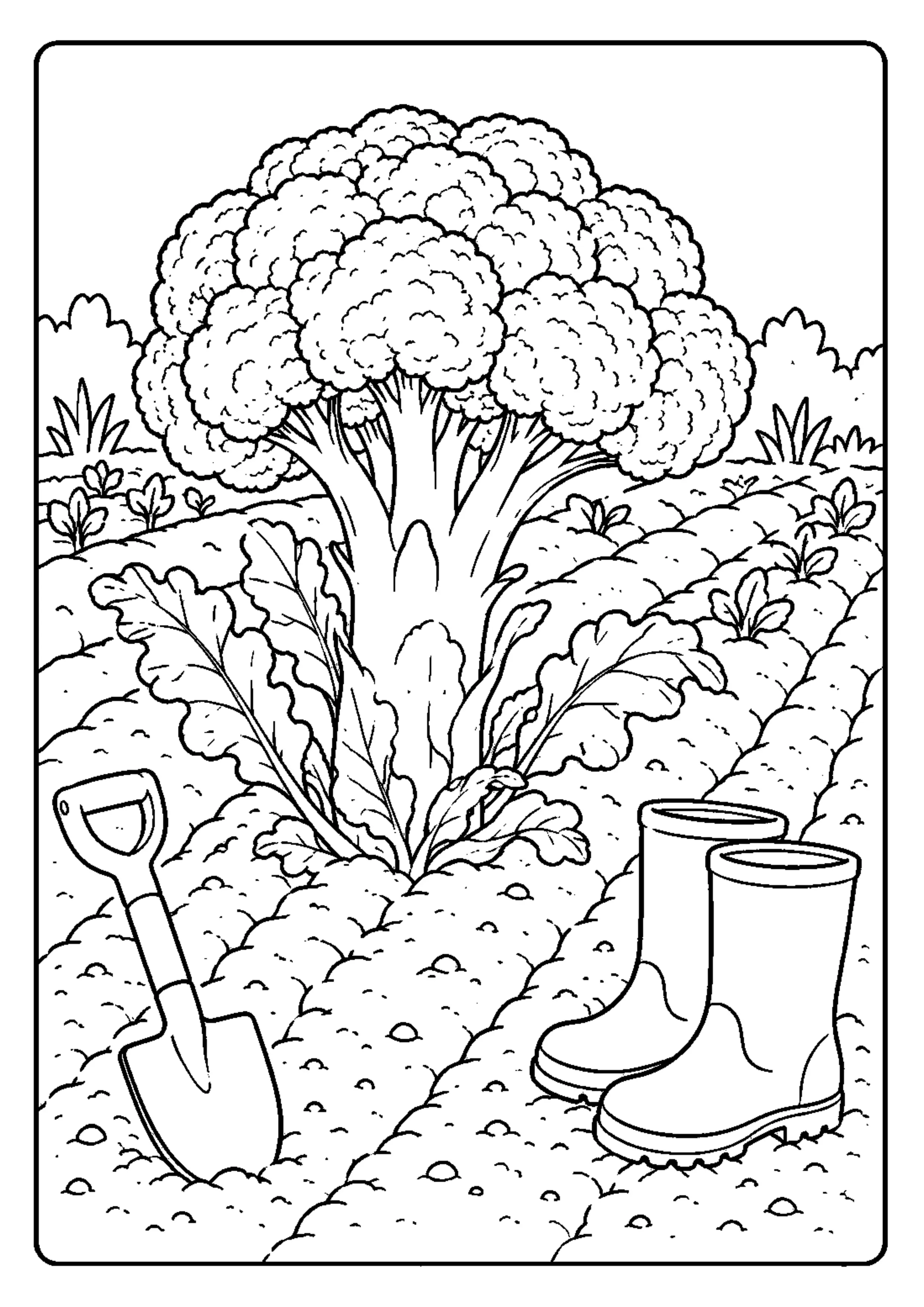 Coloriage Légumes rigolos à imprimer – dessin n°3