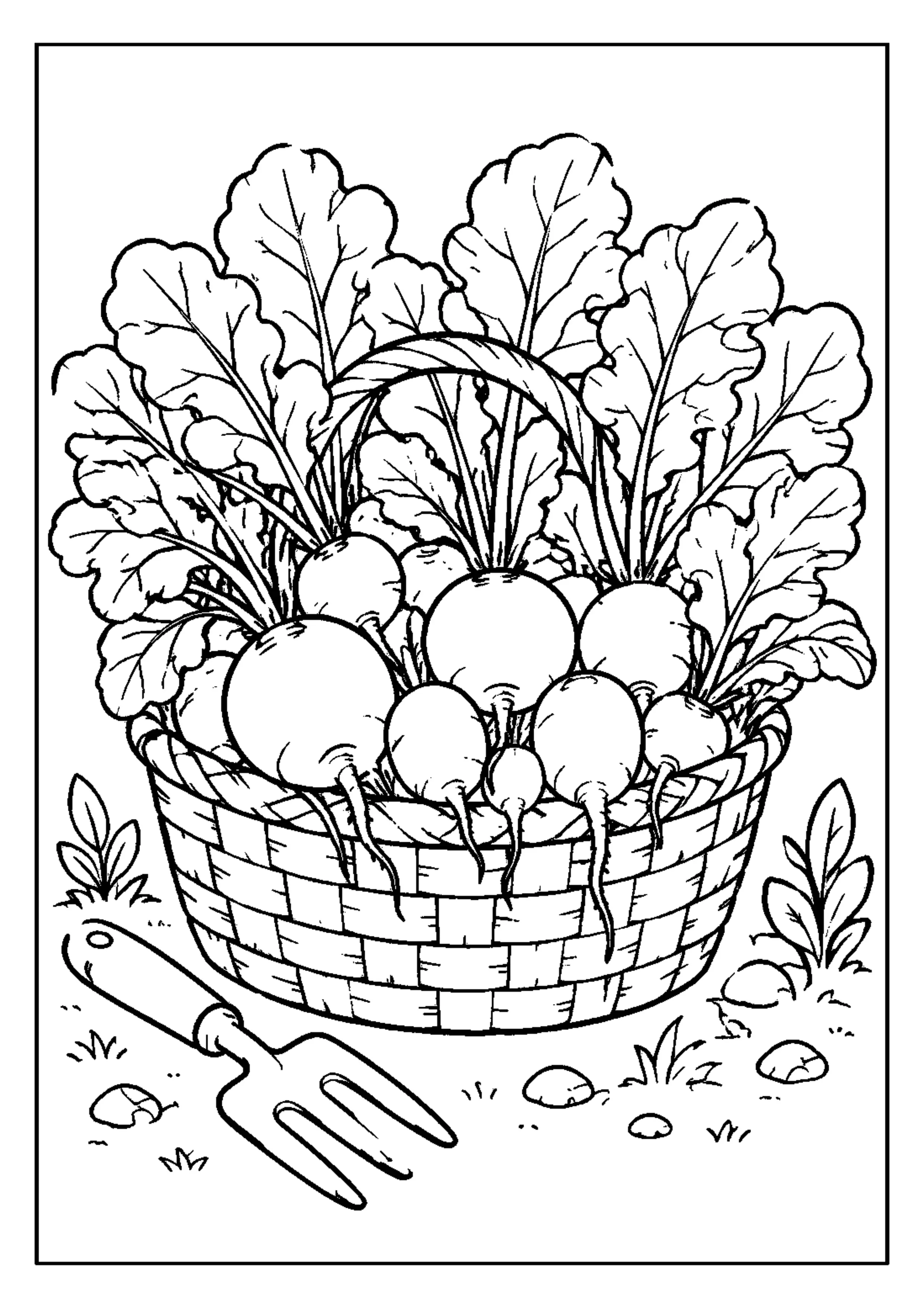 Coloriage Légumes rigolos à imprimer – dessin n°5