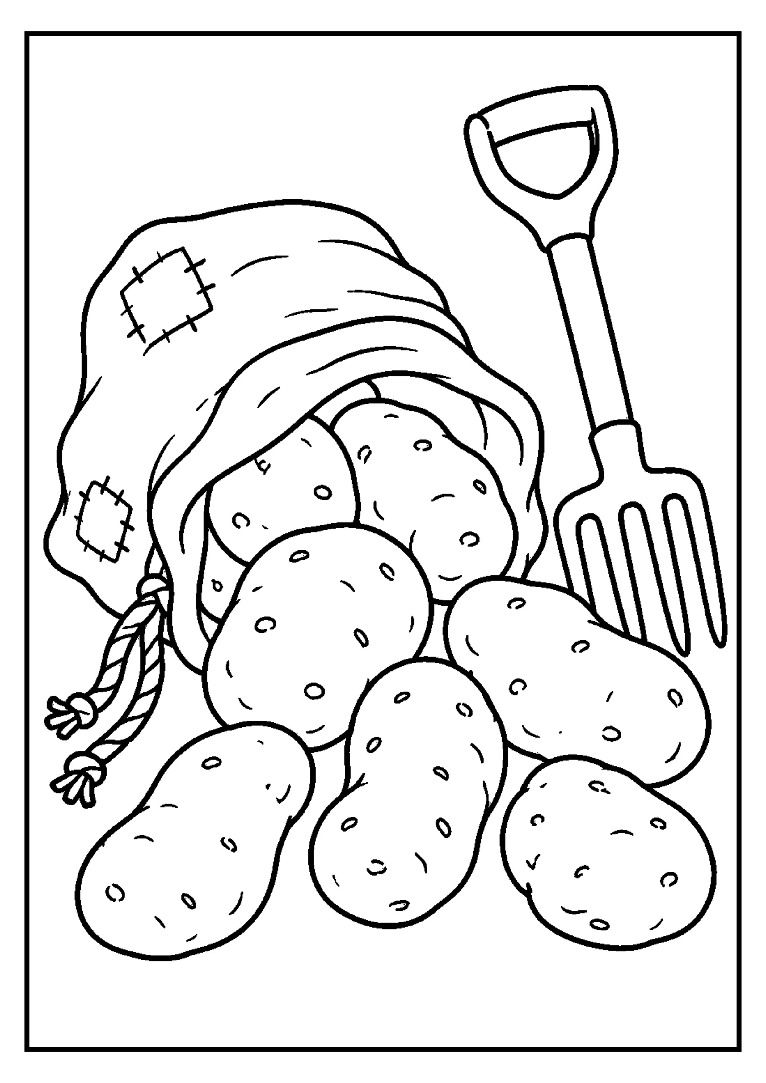 Coloriage Légumes rigolos à imprimer – dessin n°14