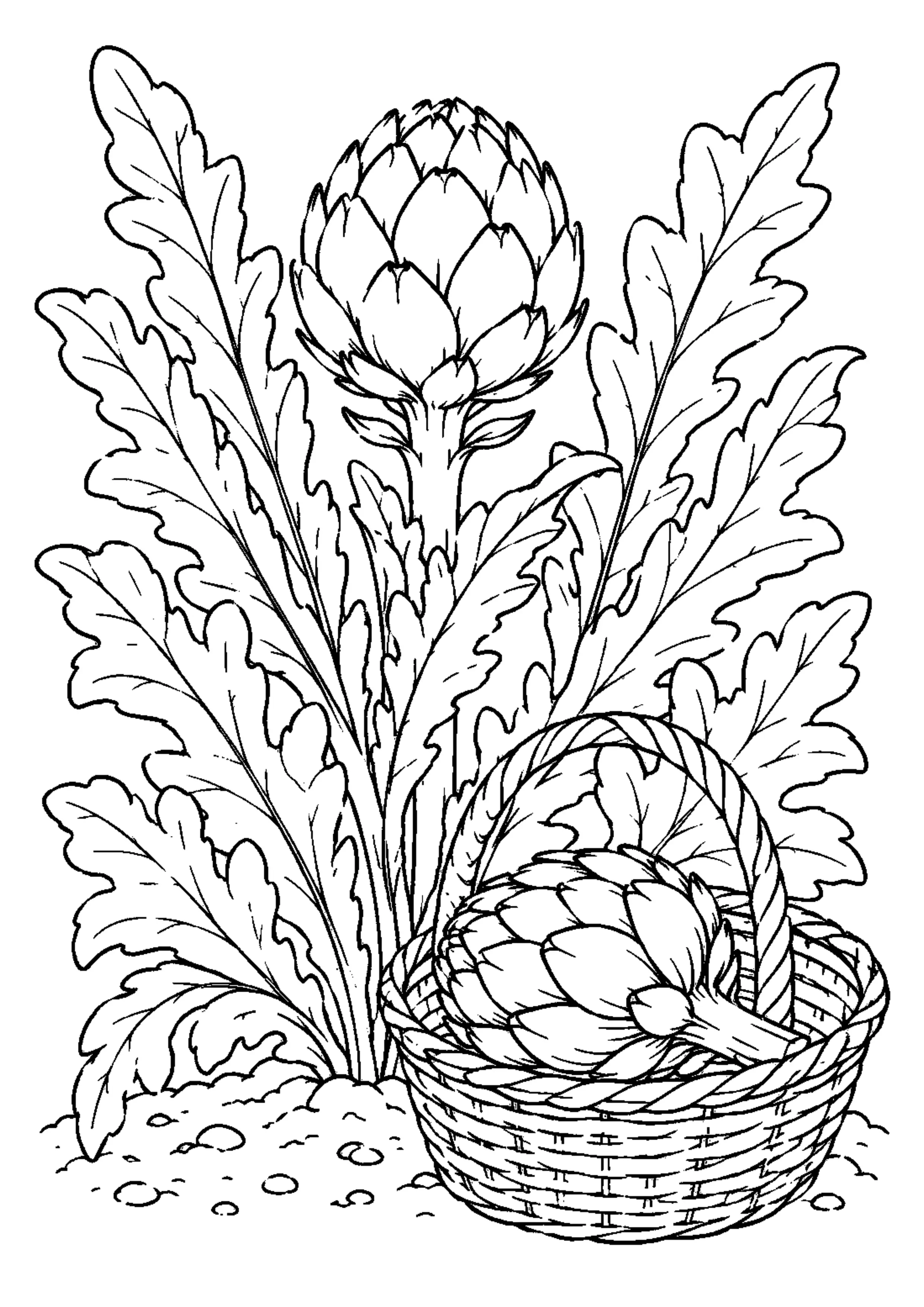 Coloriage Légumes rigolos à imprimer – dessin n°15