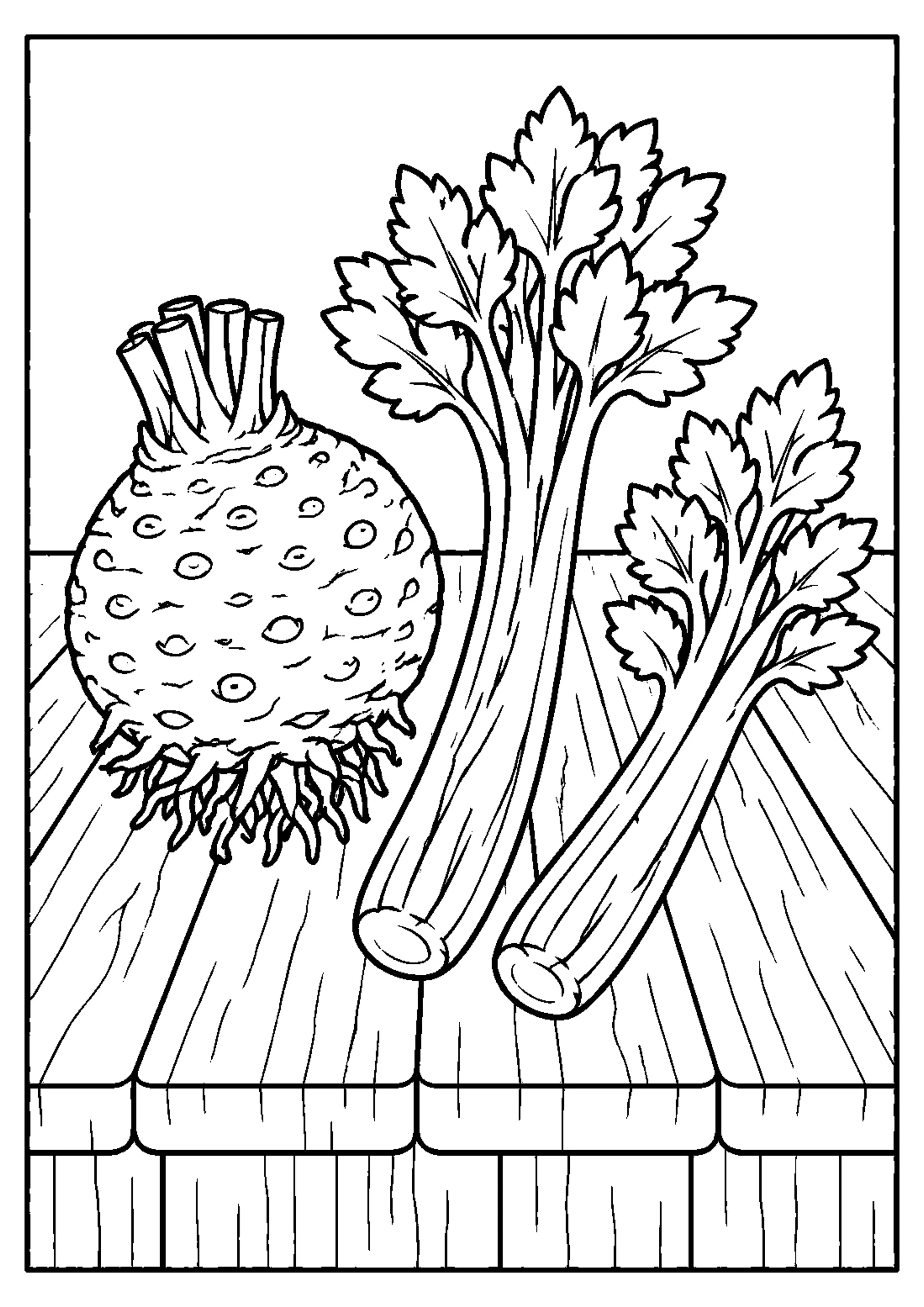 Coloriage Légumes rigolos à imprimer – dessin n°18