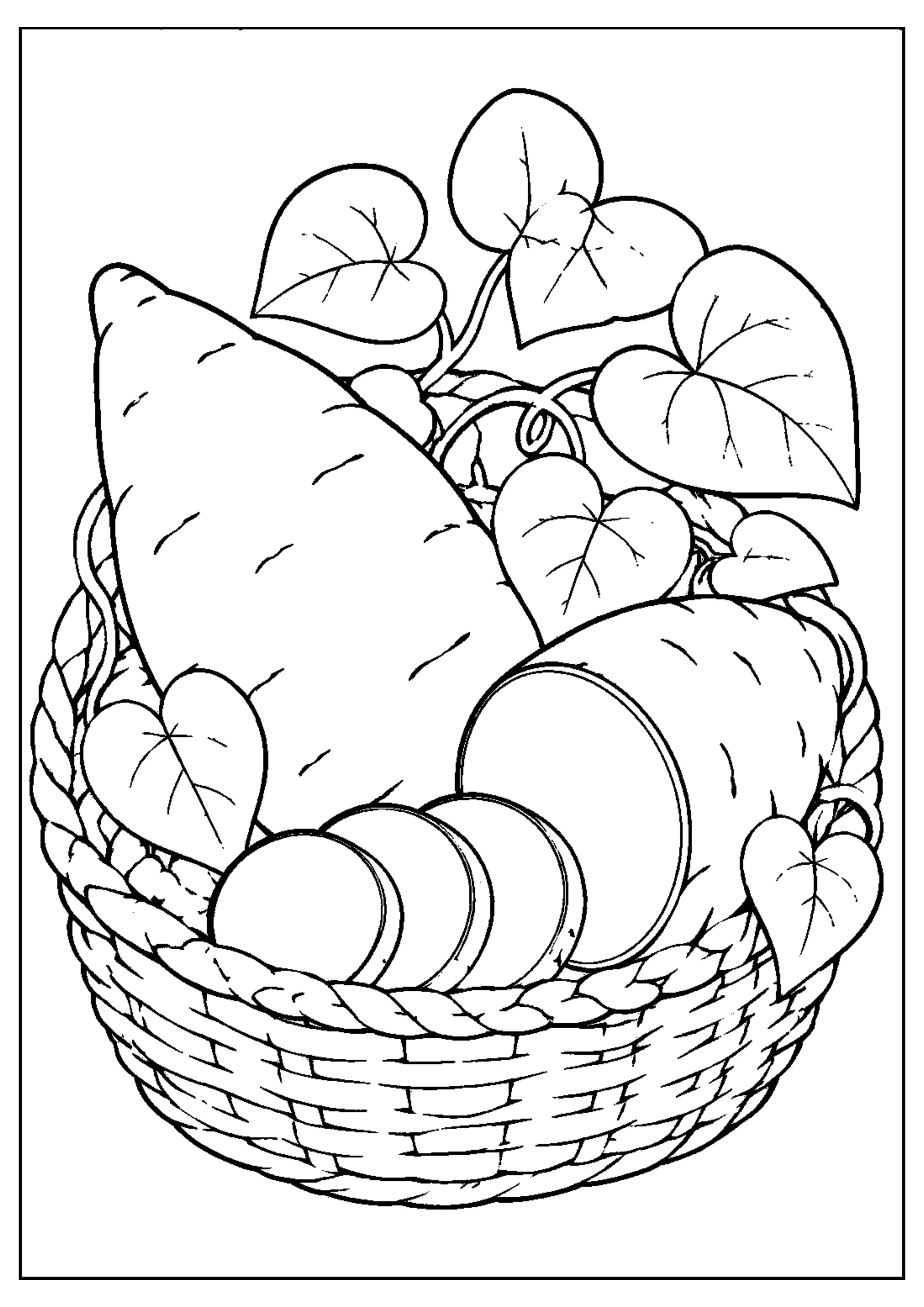 Coloriage Légumes rigolos à imprimer – dessin n°19