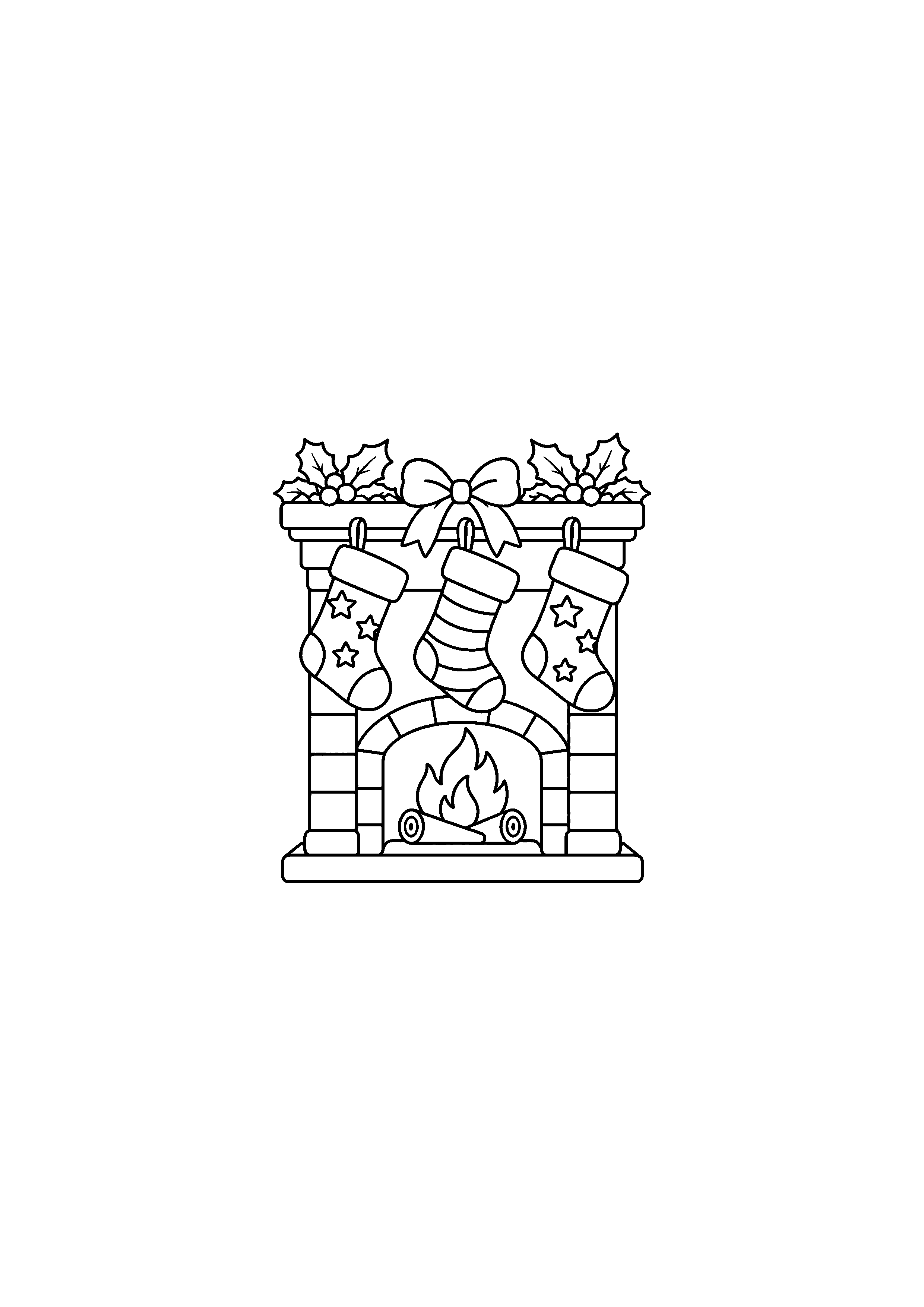 Coloriage Enfant à la fenêtre avec feuille vierge de Noël à imprimer gratuitement