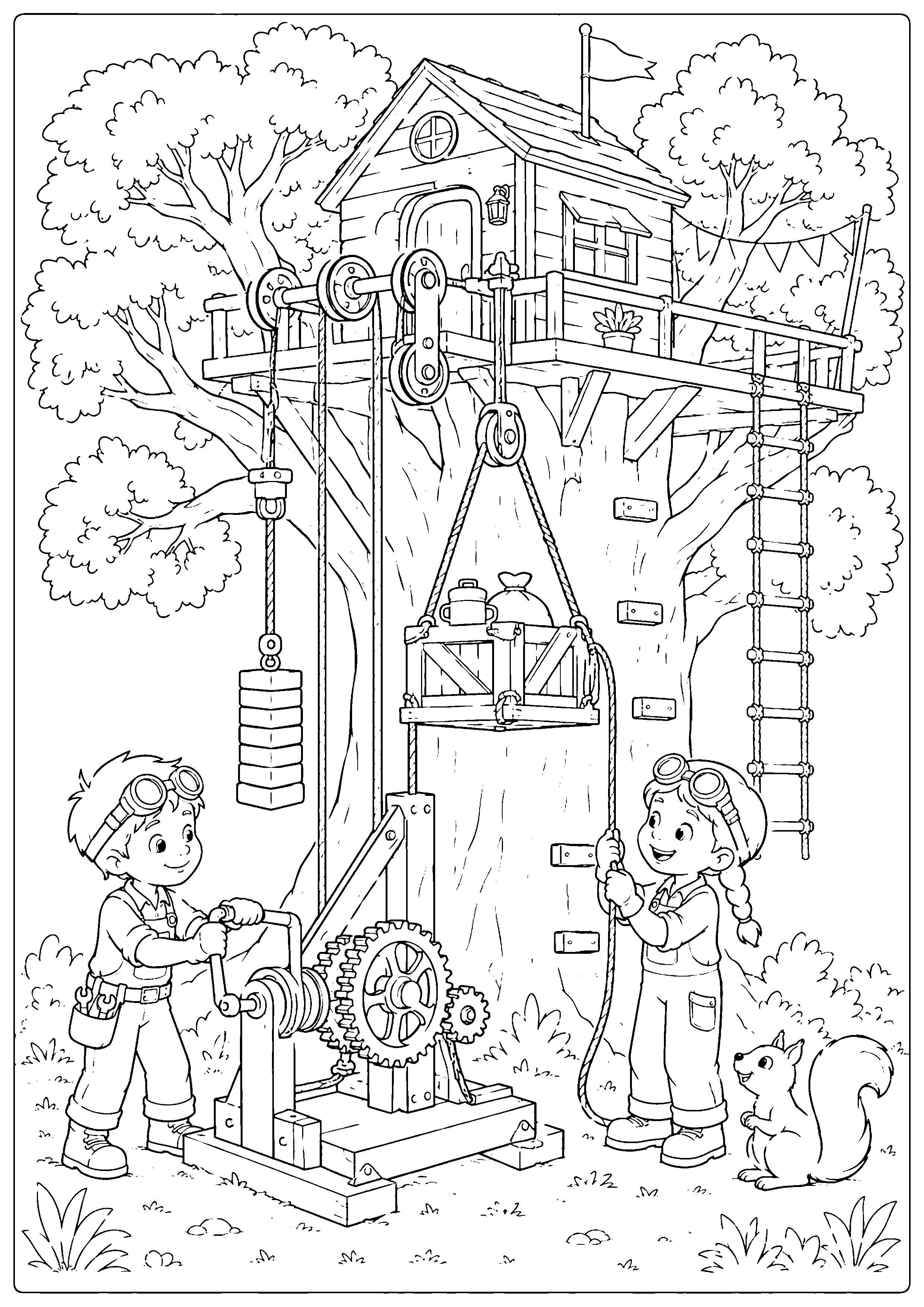Coloriage machine d’inventeur à imprimer – dessin n°6