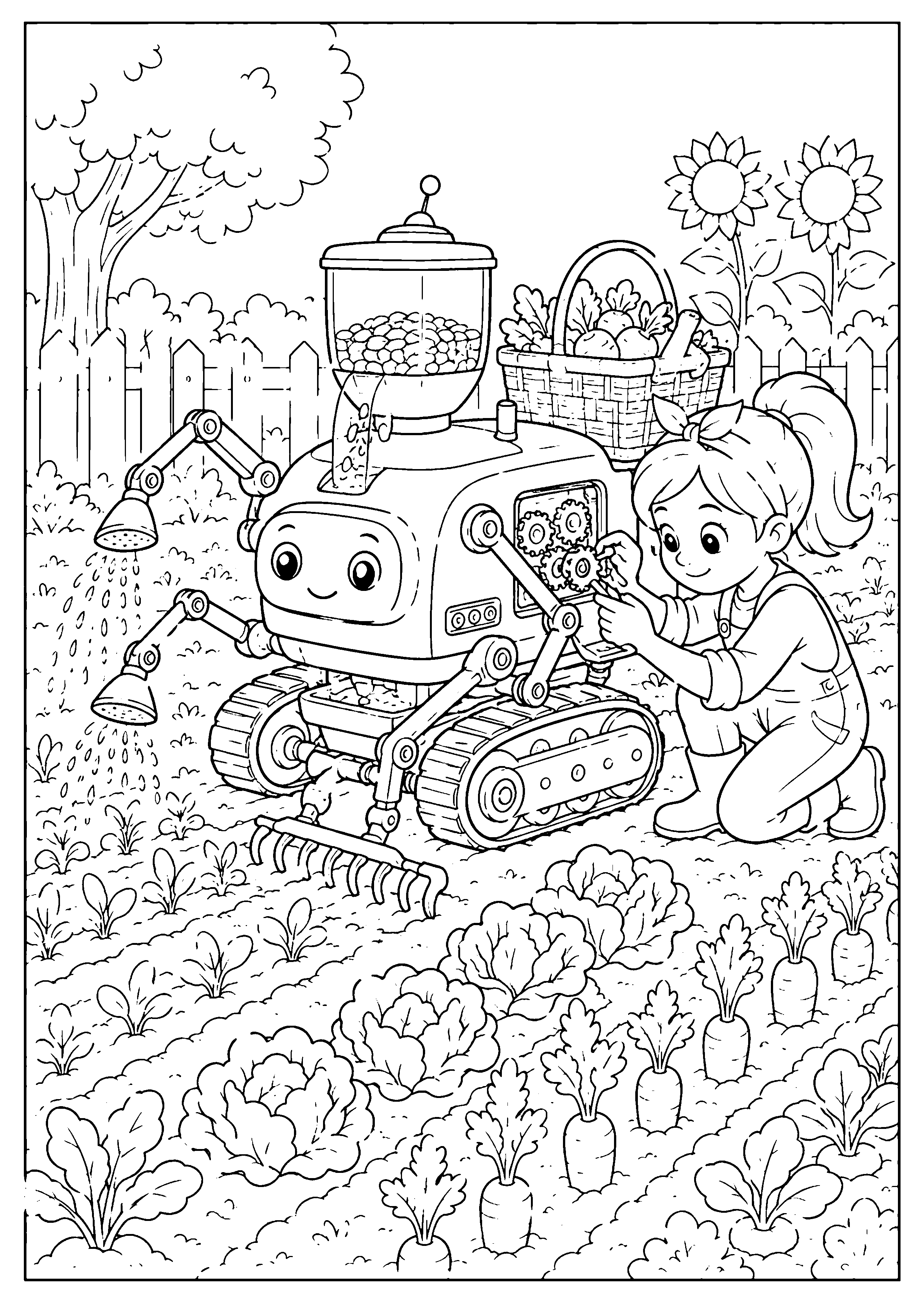 Coloriage machine d’inventeur à imprimer – dessin n°12