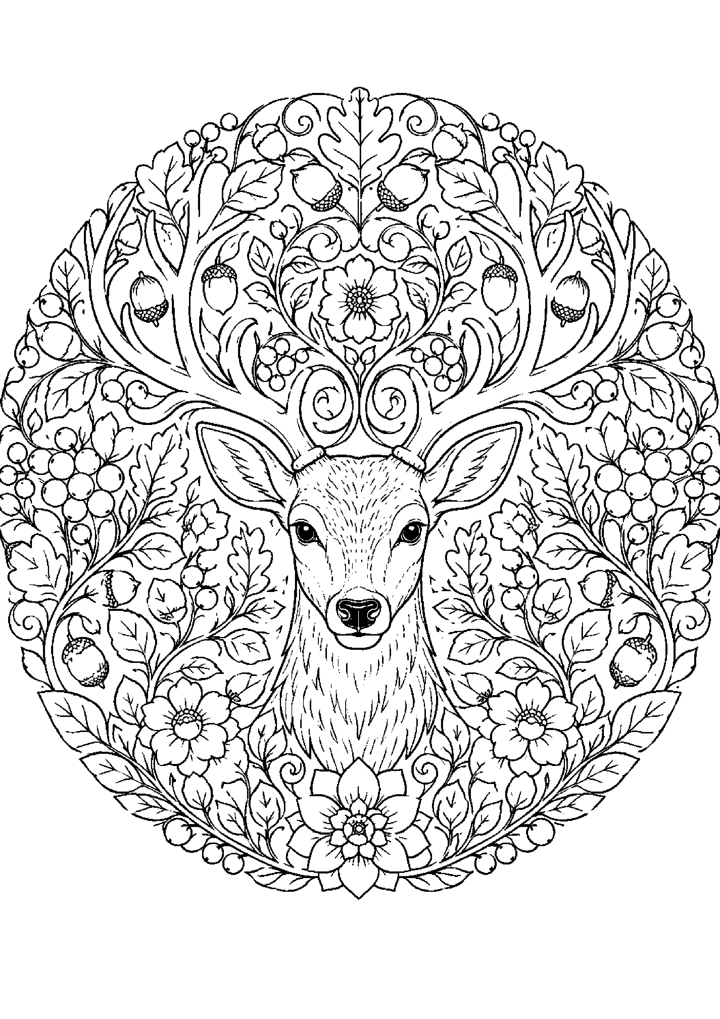 Coloriage mandala animal à imprimer – dessin n°10