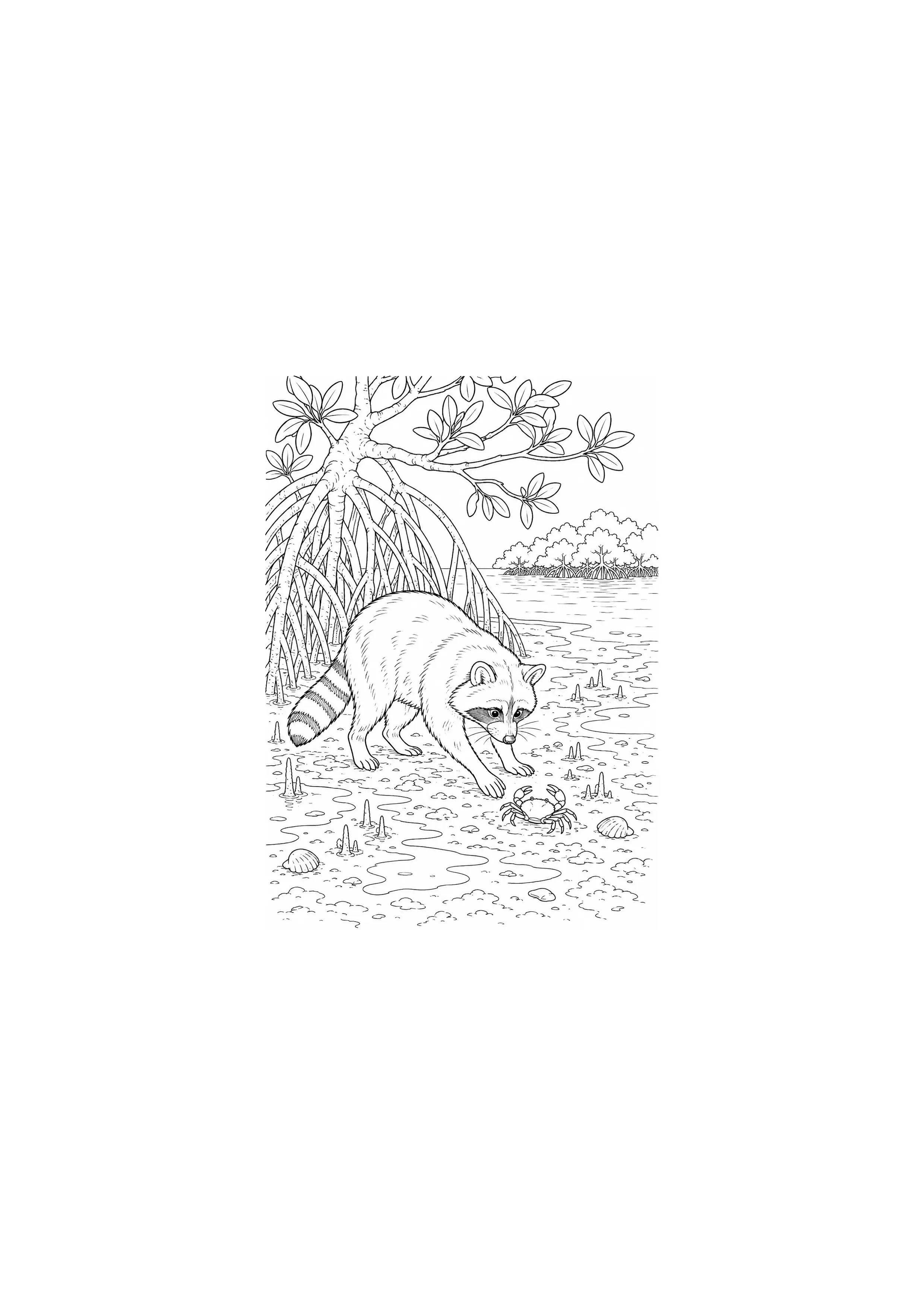 Coloriage Mangrove à imprimer – dessin n°8