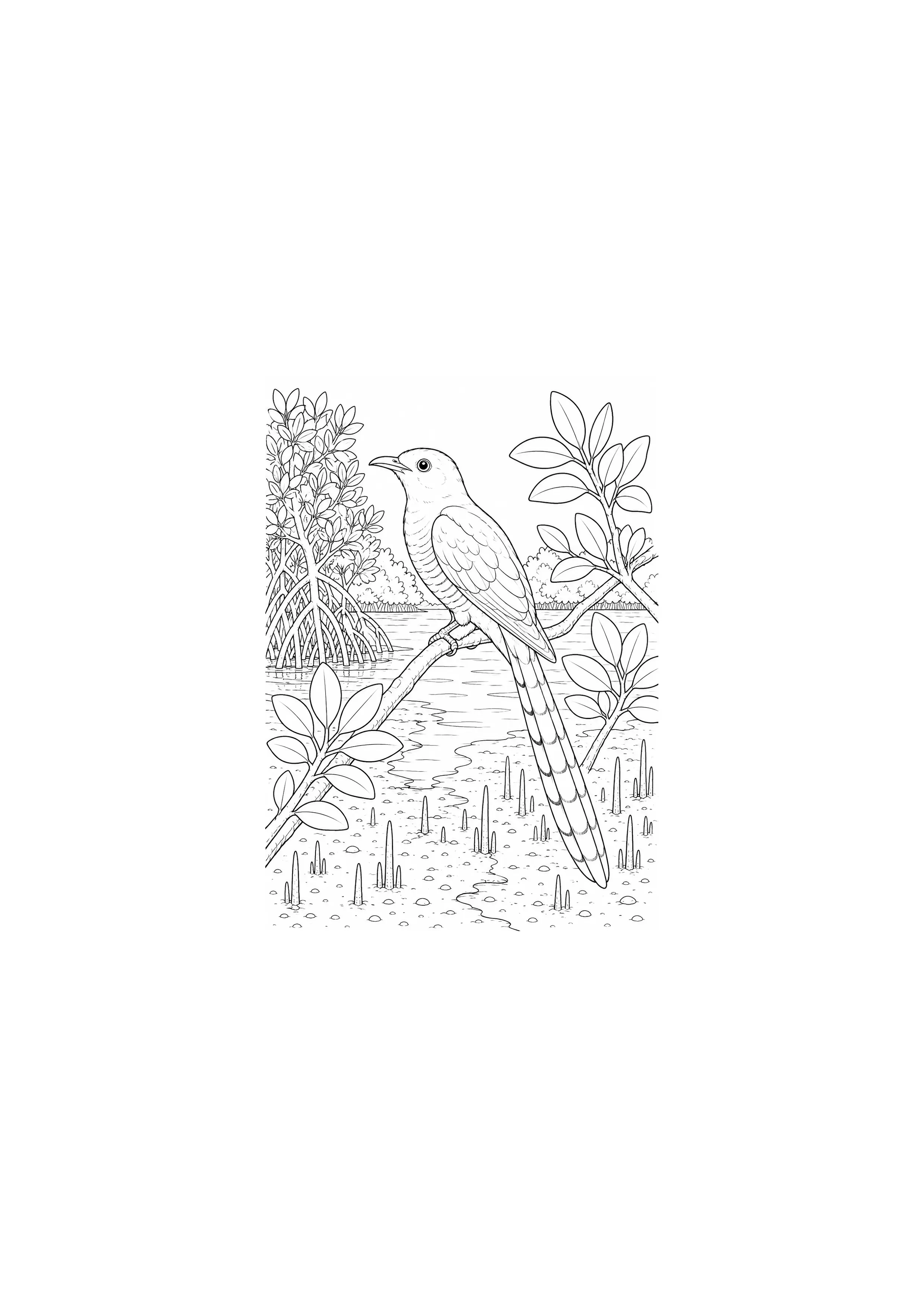 Coloriage Mangrove à imprimer – dessin n°10