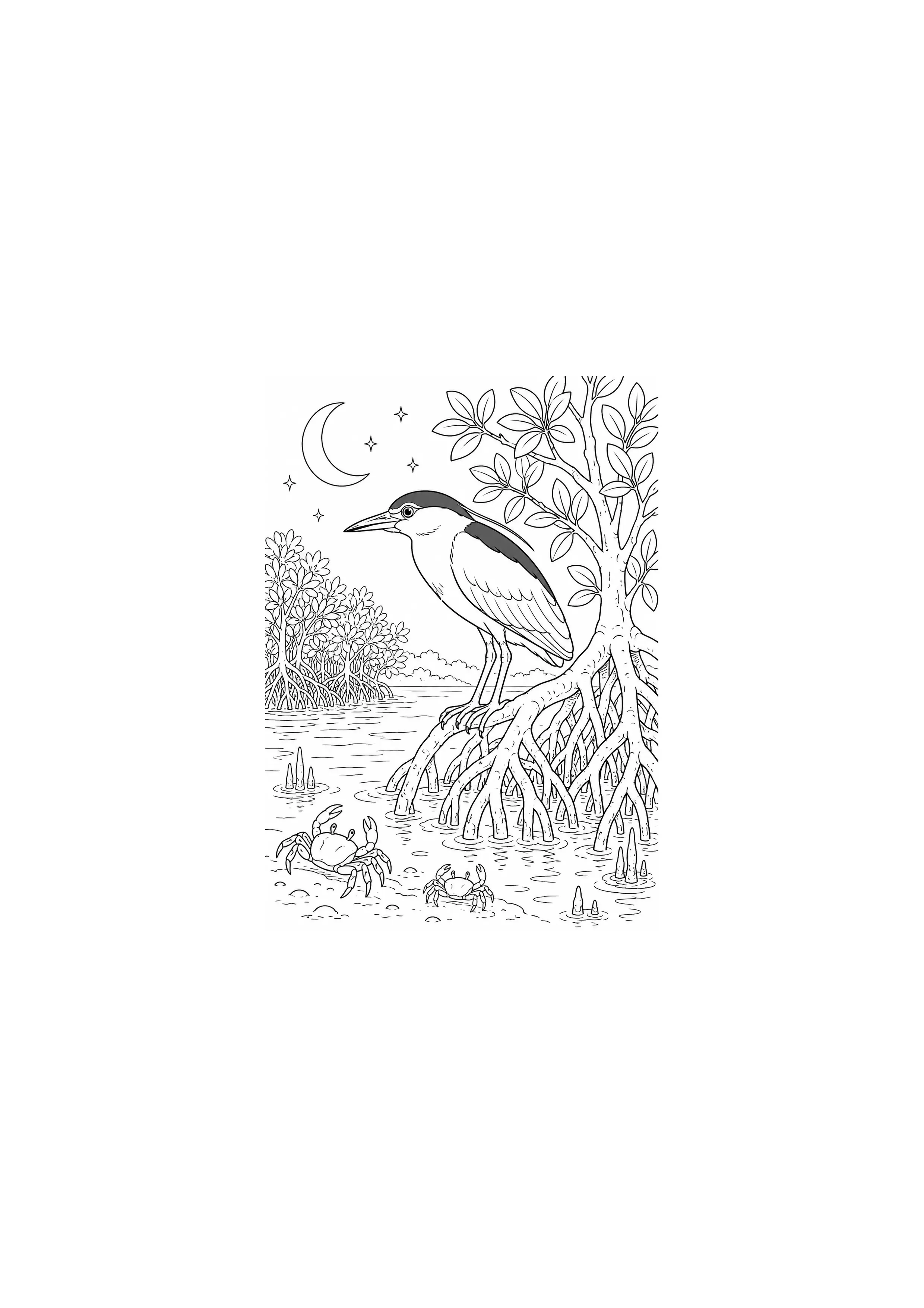 Coloriage Mangrove à imprimer – dessin n°16