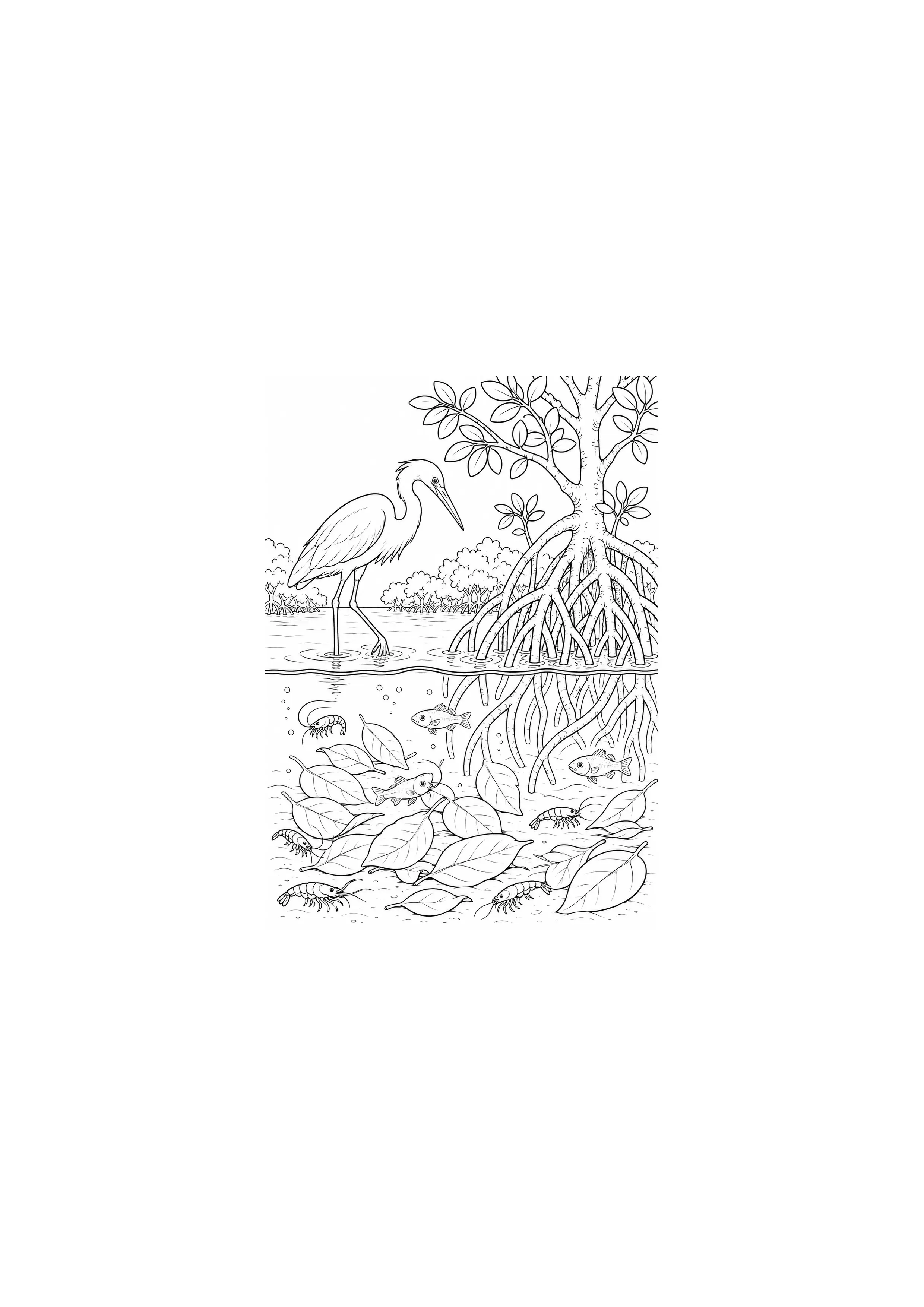 Coloriage Mangrove à imprimer – dessin n°20