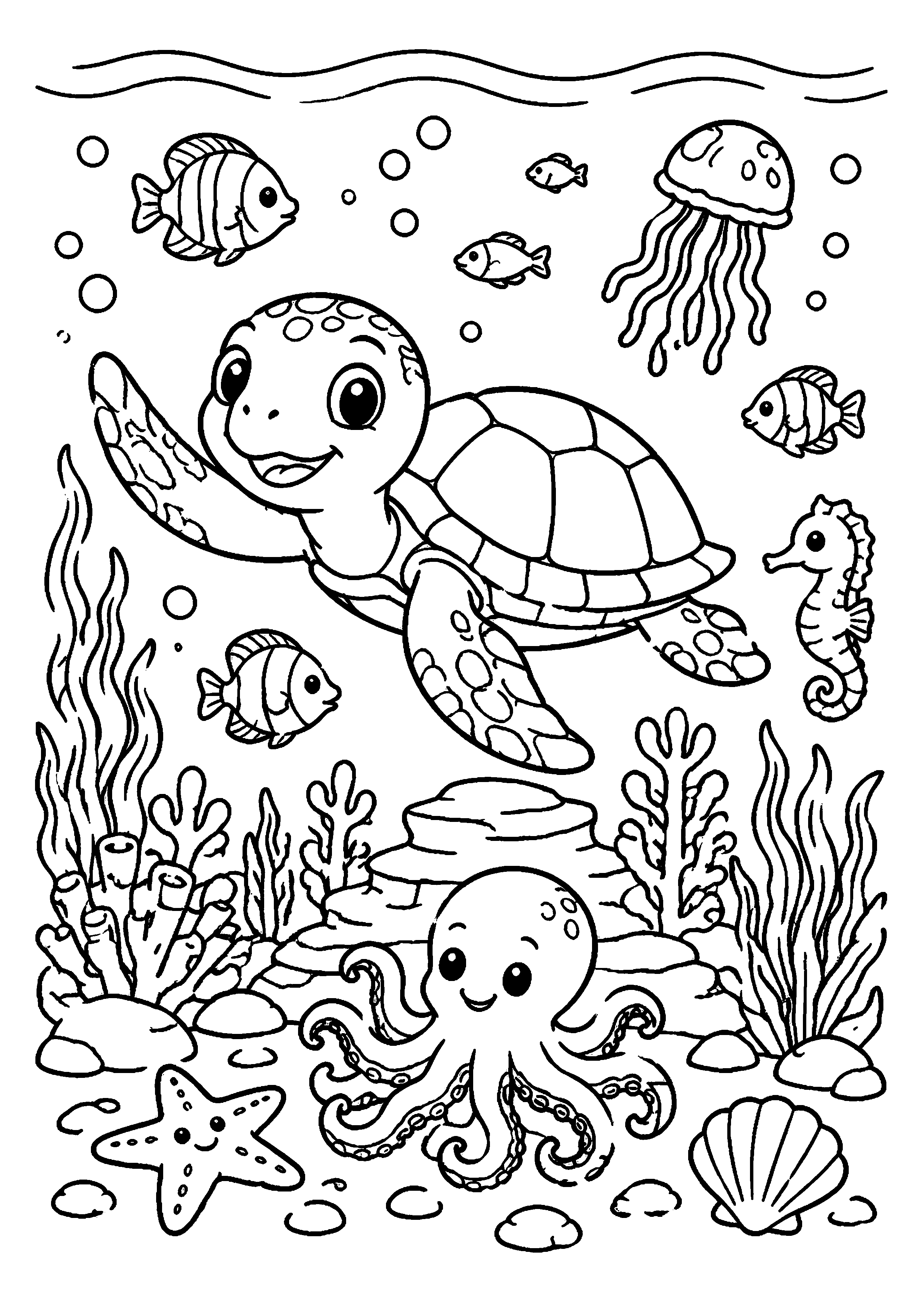 Coloriage Mer à imprimer – dessin n°10