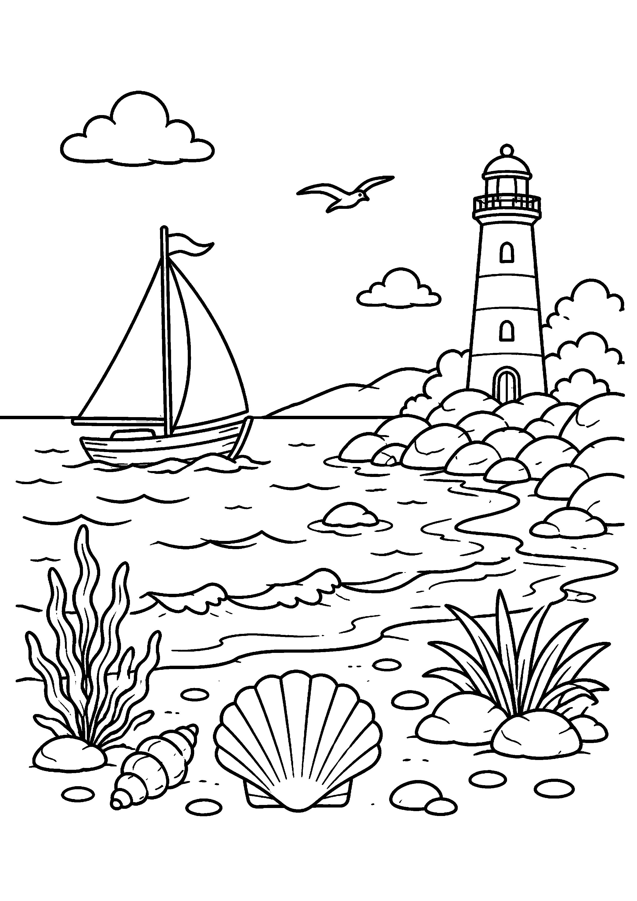 Coloriage Mer à imprimer – dessin n°13