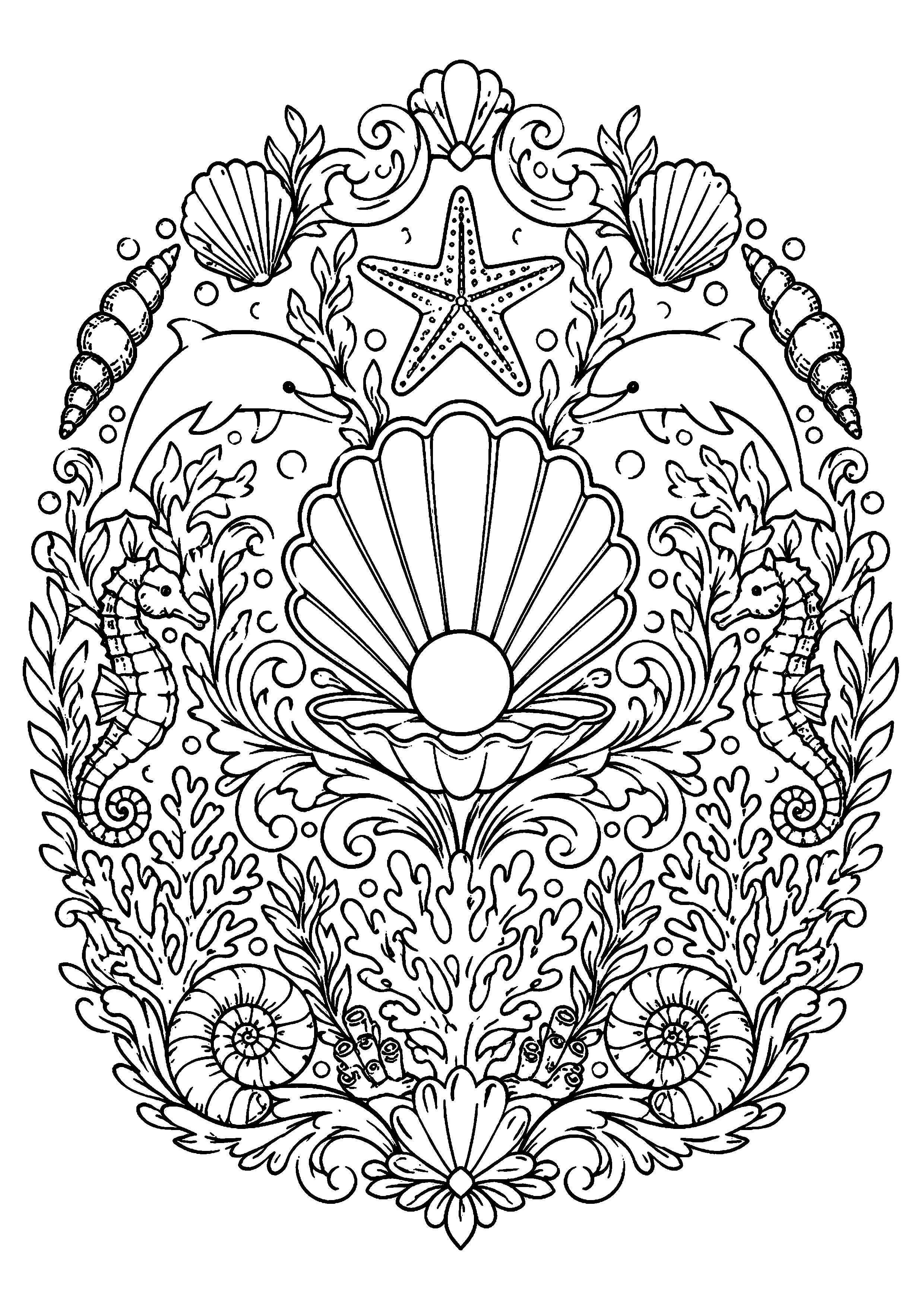 Coloriage Mer à imprimer – dessin n°19