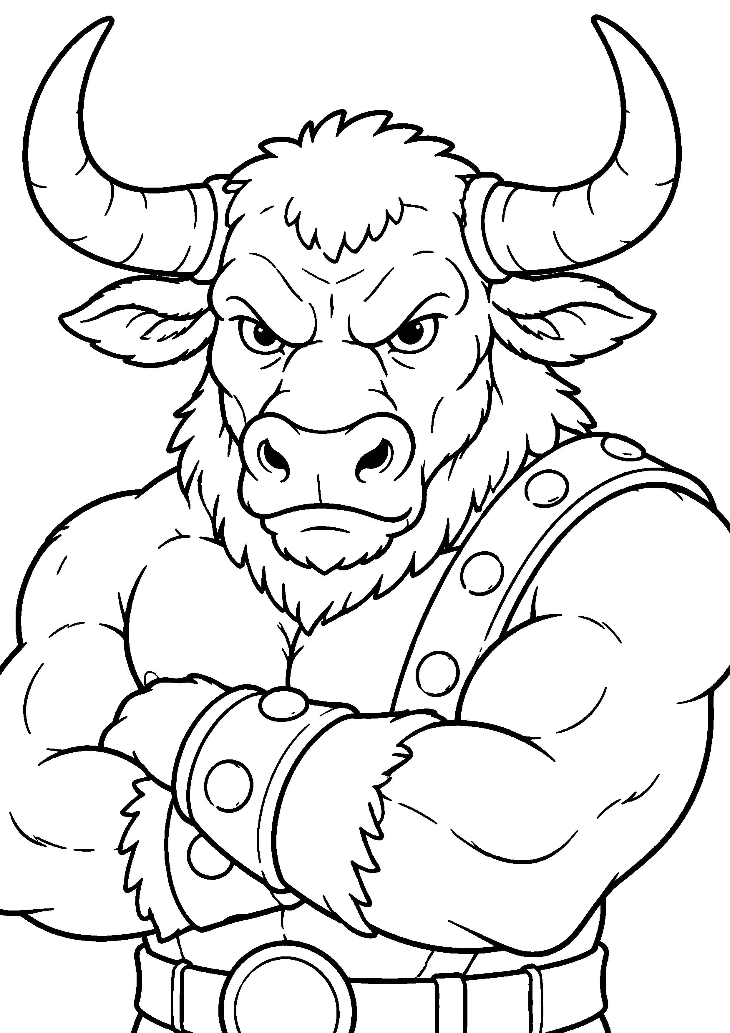 Coloriage Minotaure à imprimer – dessin n°14