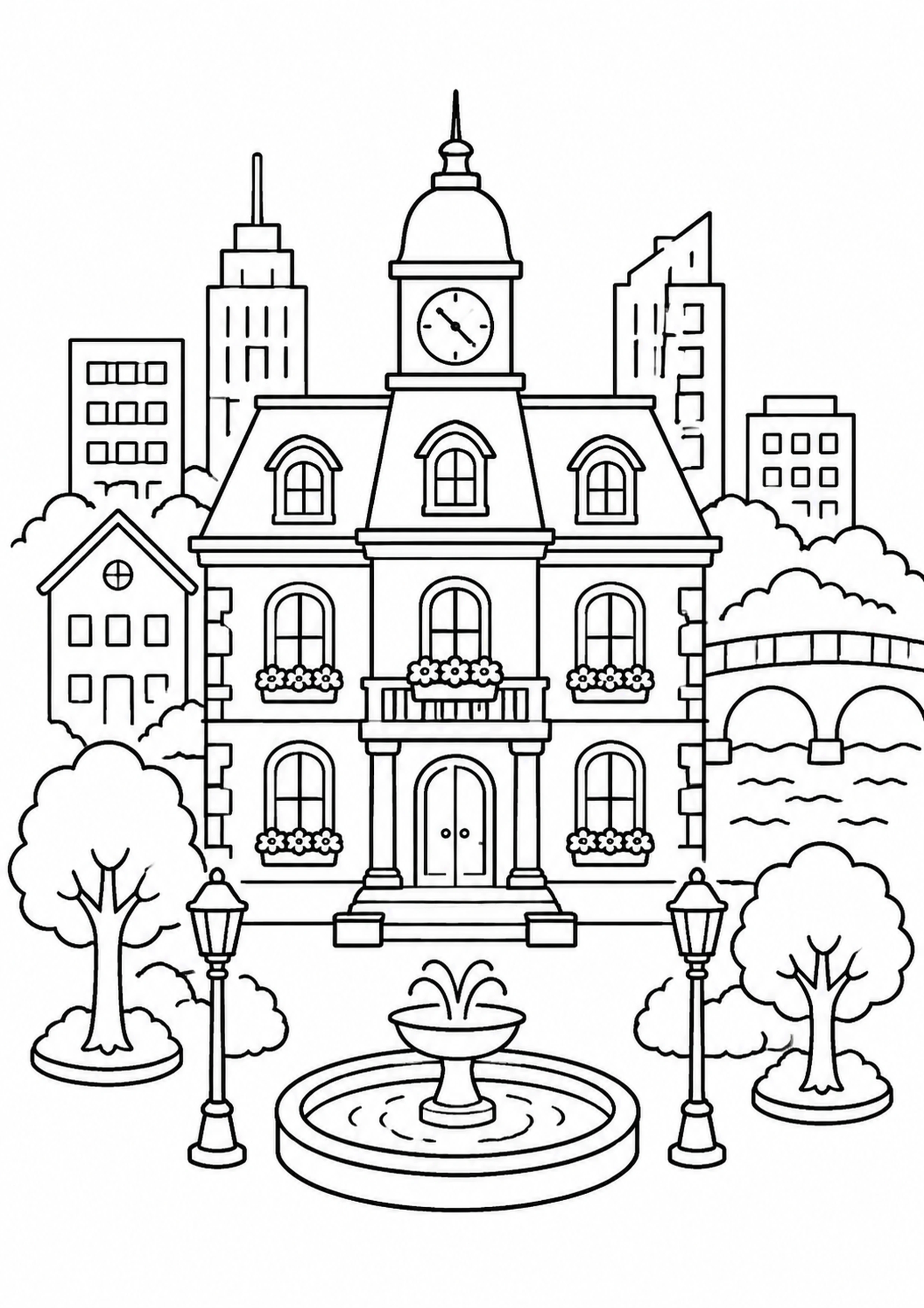 Coloriage Monuments du monde – dessin 13