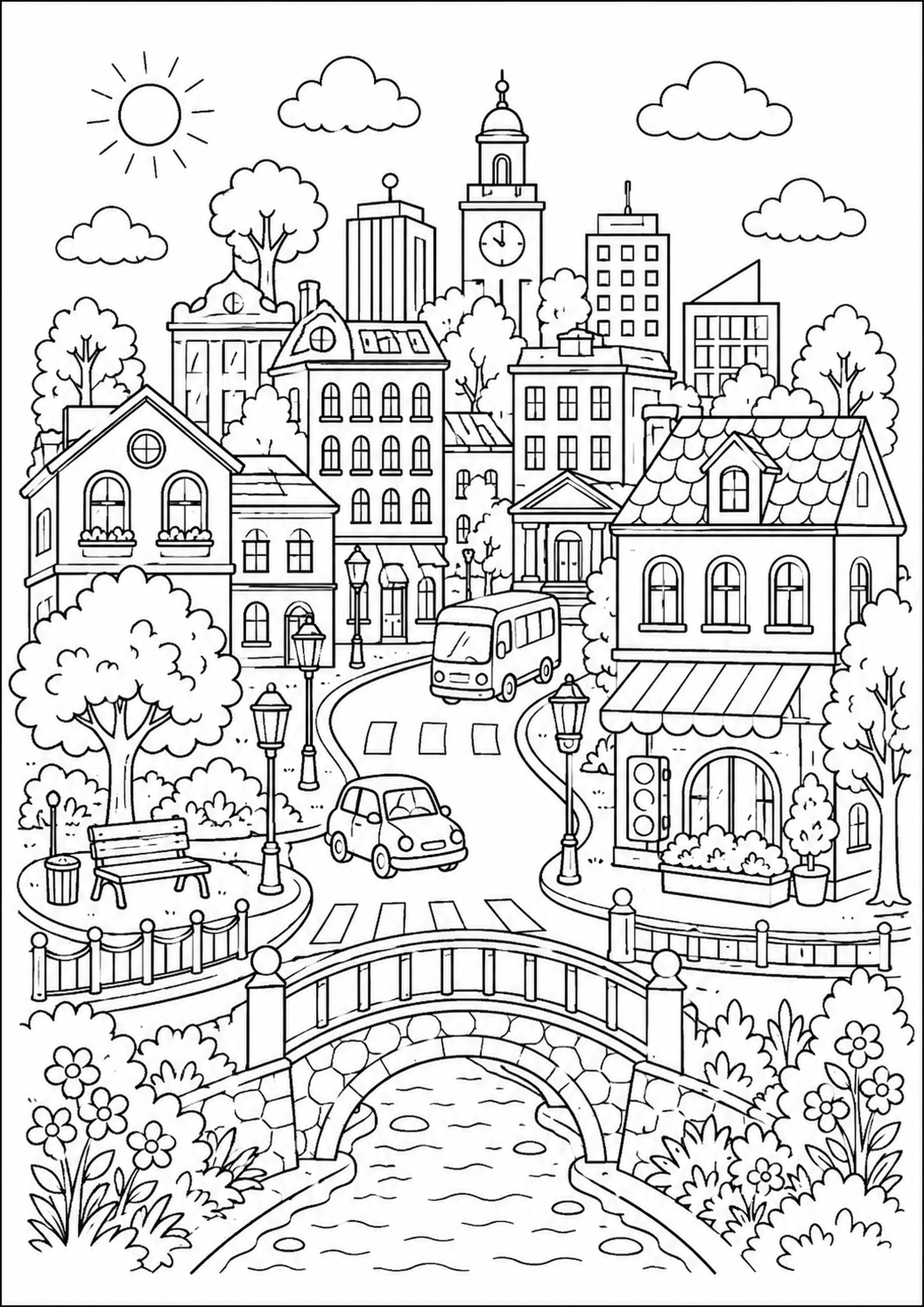 Coloriage Monuments du monde – dessin 6