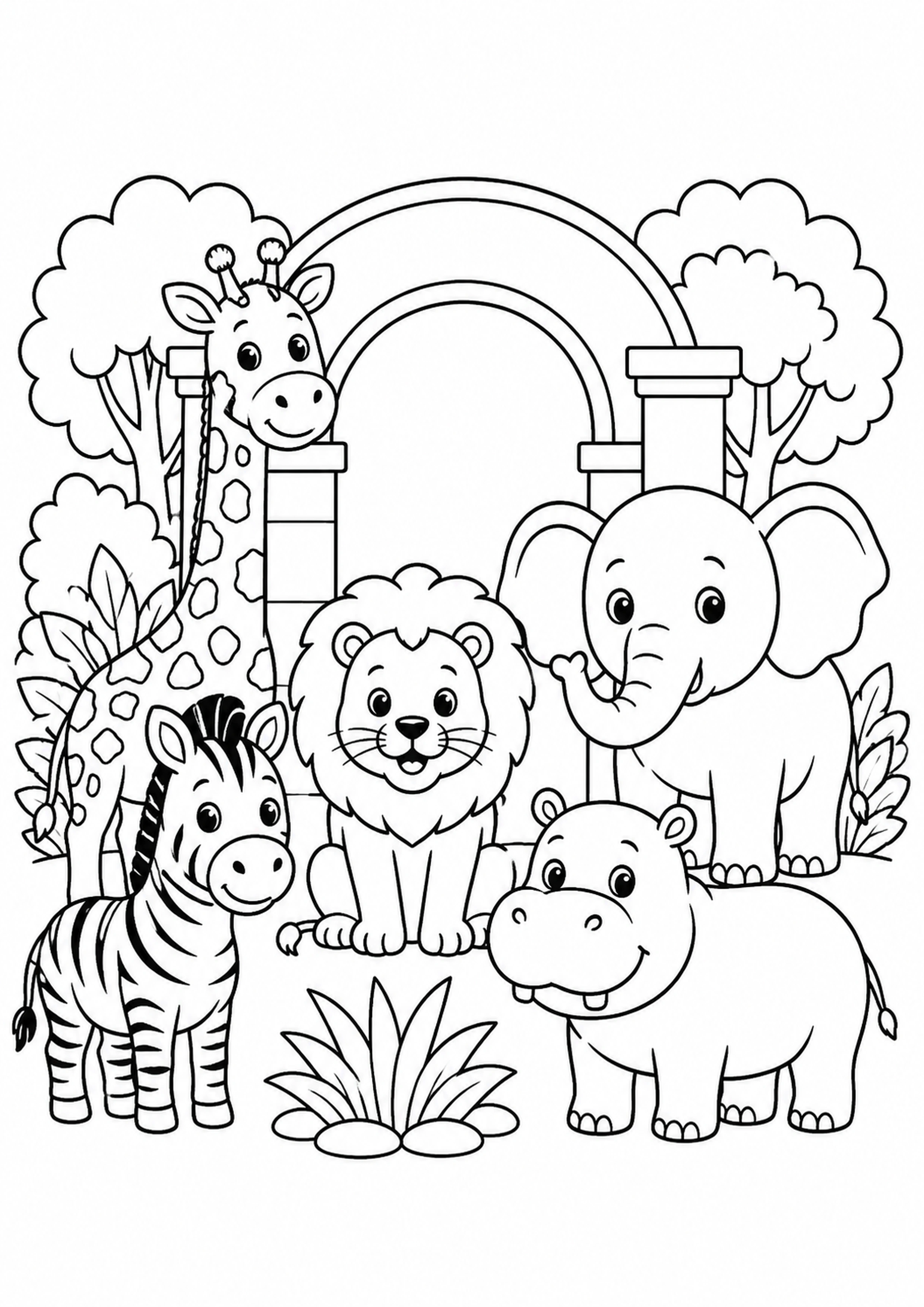 Coloriage Monuments du monde – dessin 5