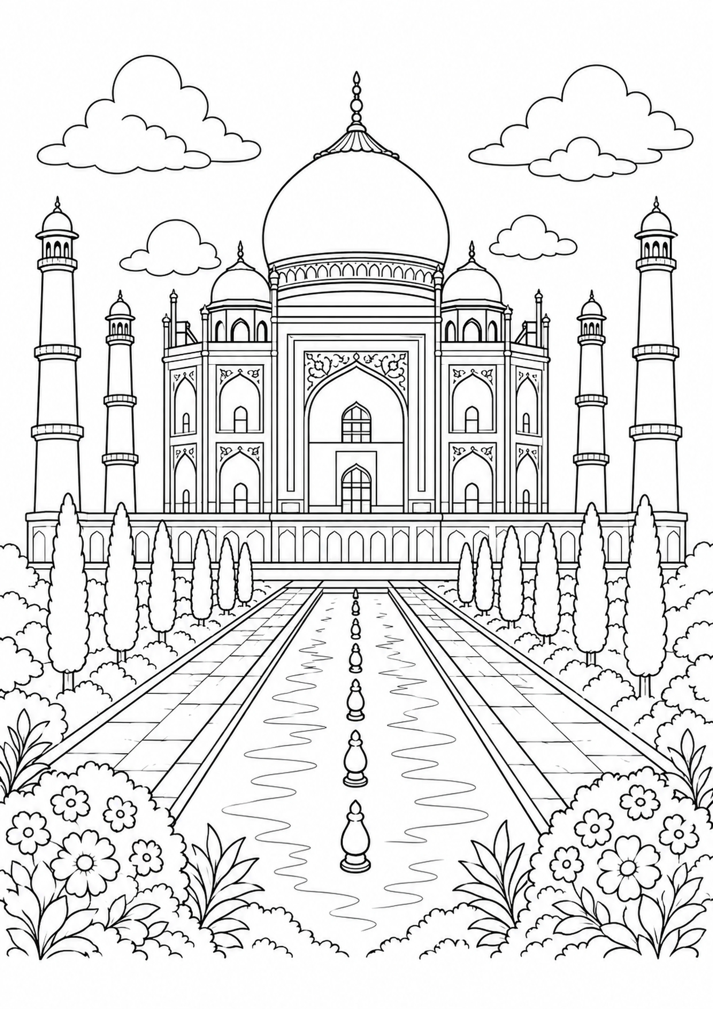 Coloriage Monuments du monde – dessin 2