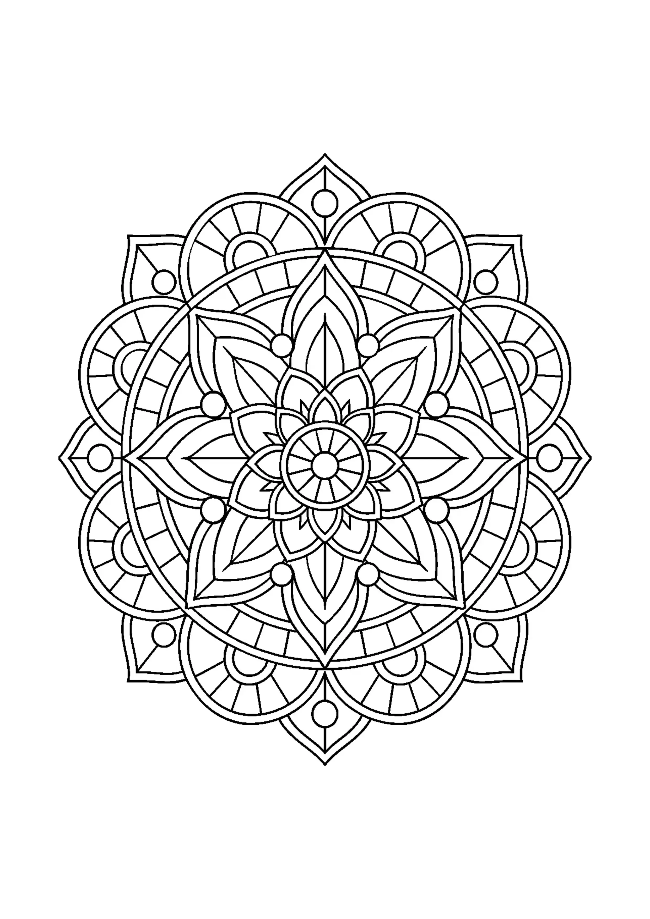 Coloriage mosaïque abstraite adulte à imprimer