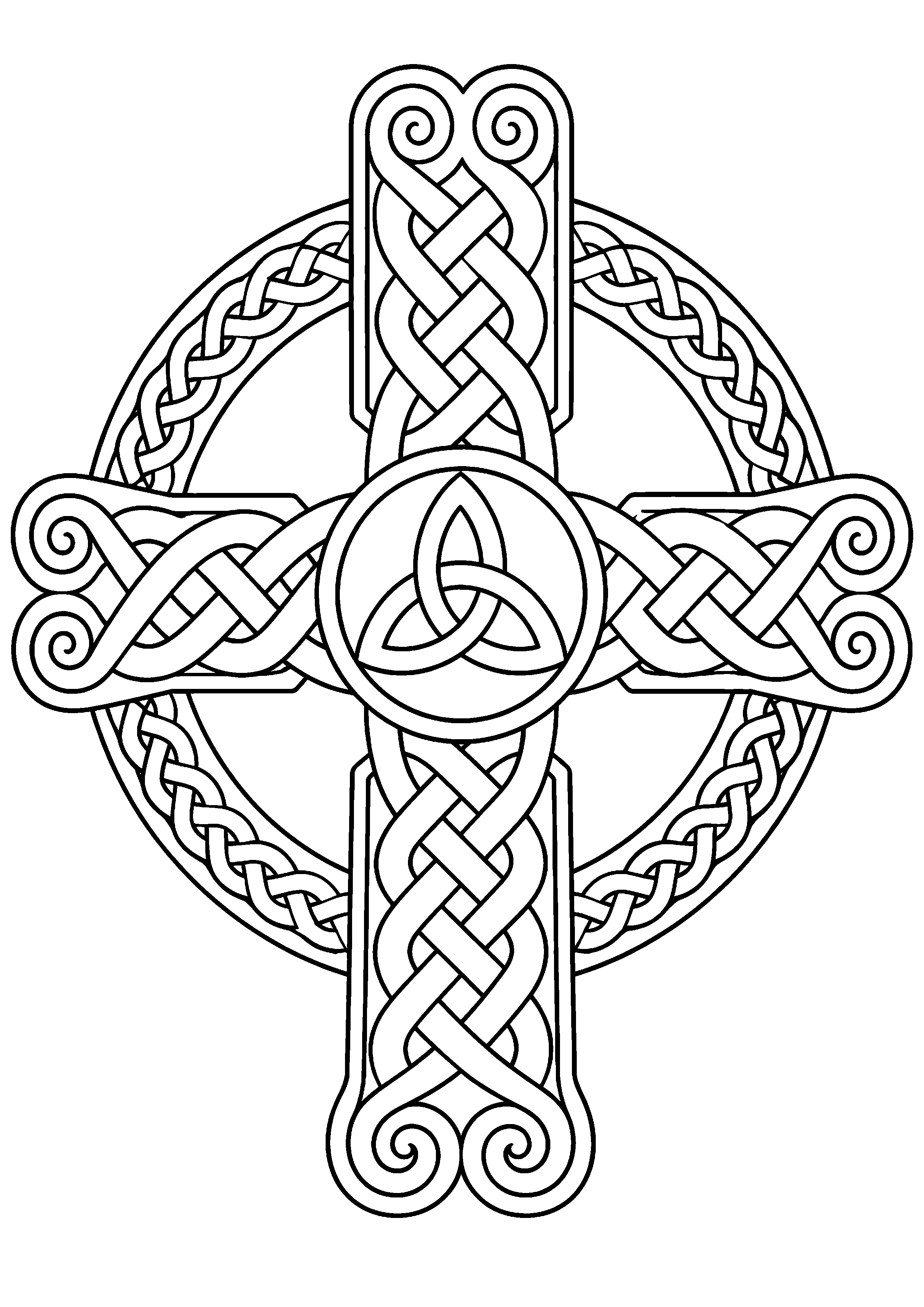 Coloriage motif celtique à imprimer – dessin n°2