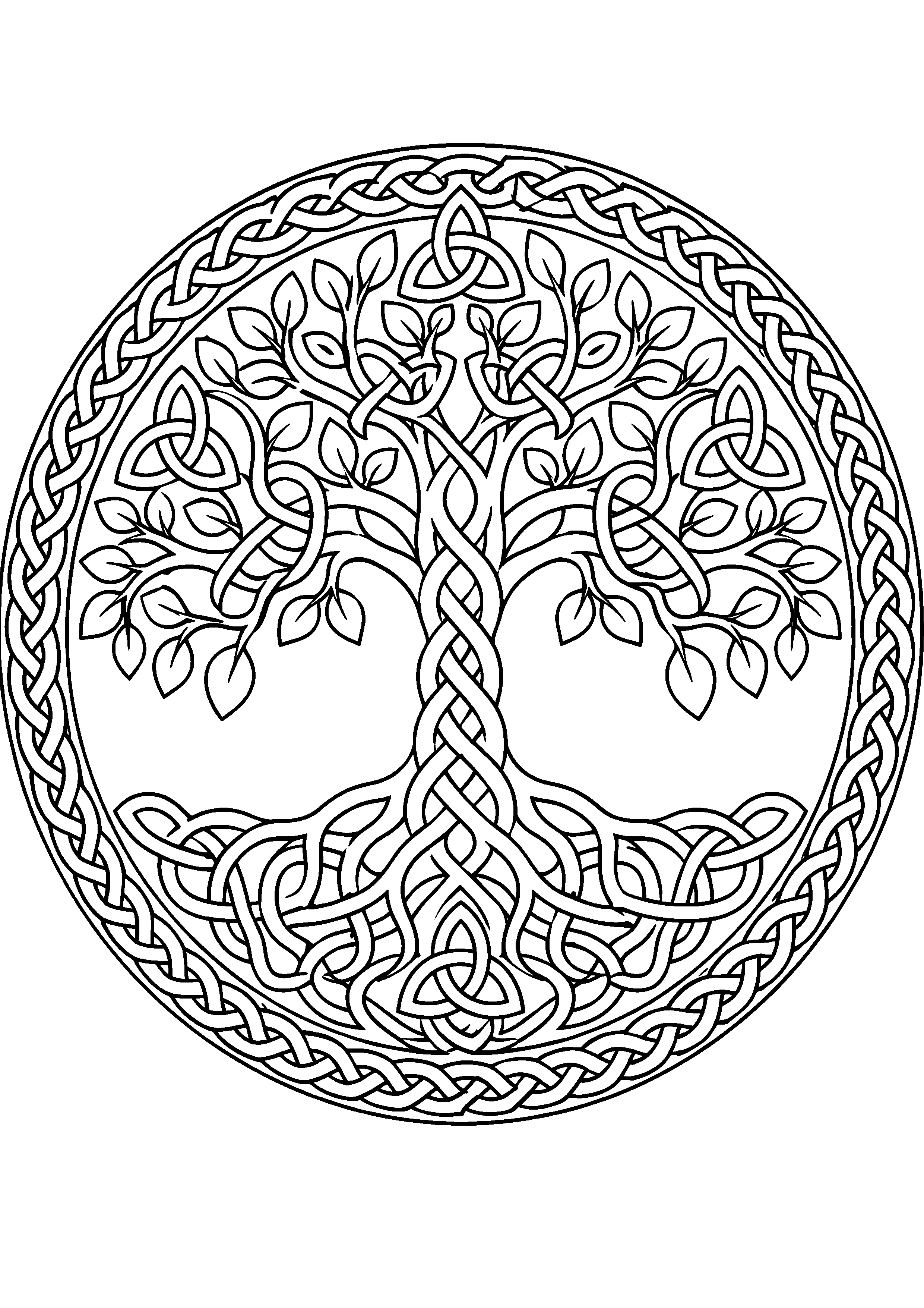 Coloriage motif celtique à imprimer – dessin n°3