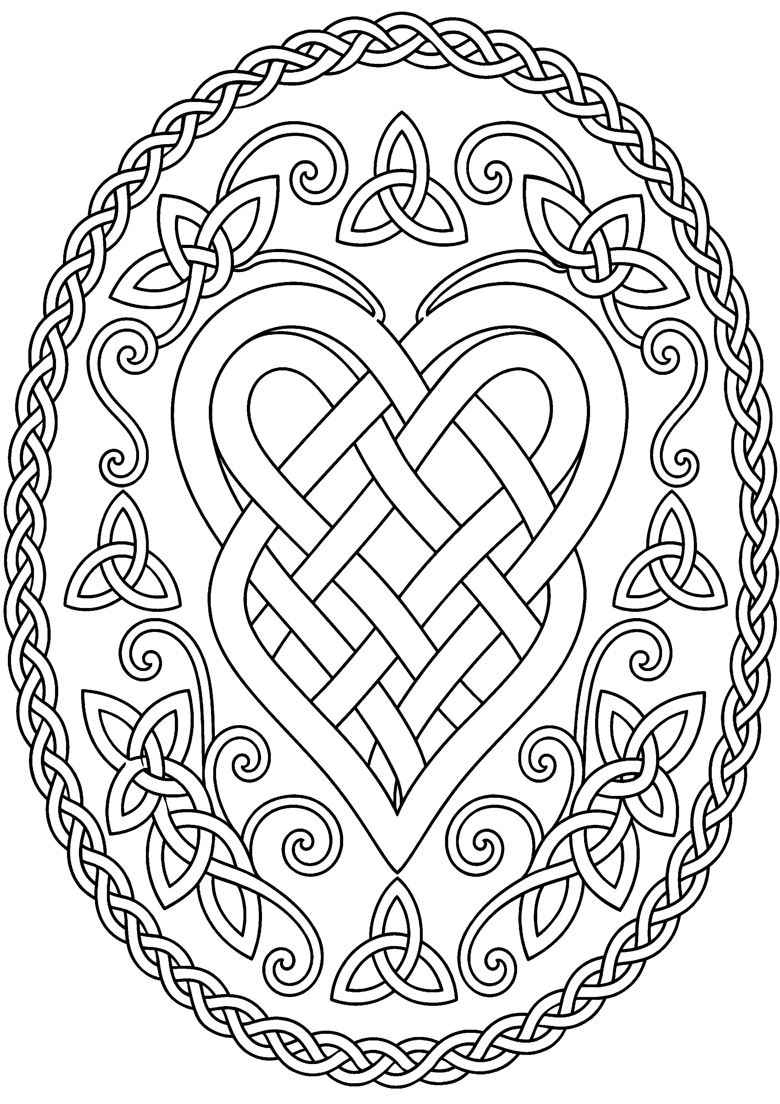 Coloriage motif celtique à imprimer – dessin n°11