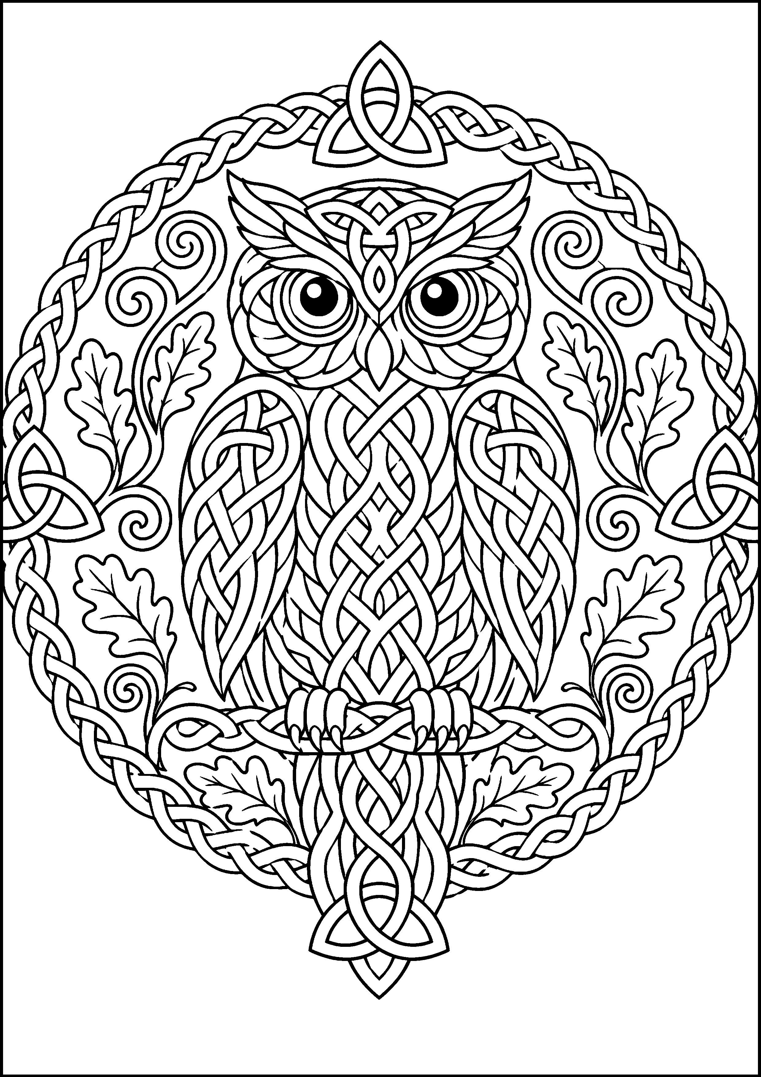 Coloriage motif celtique à imprimer – dessin n°15