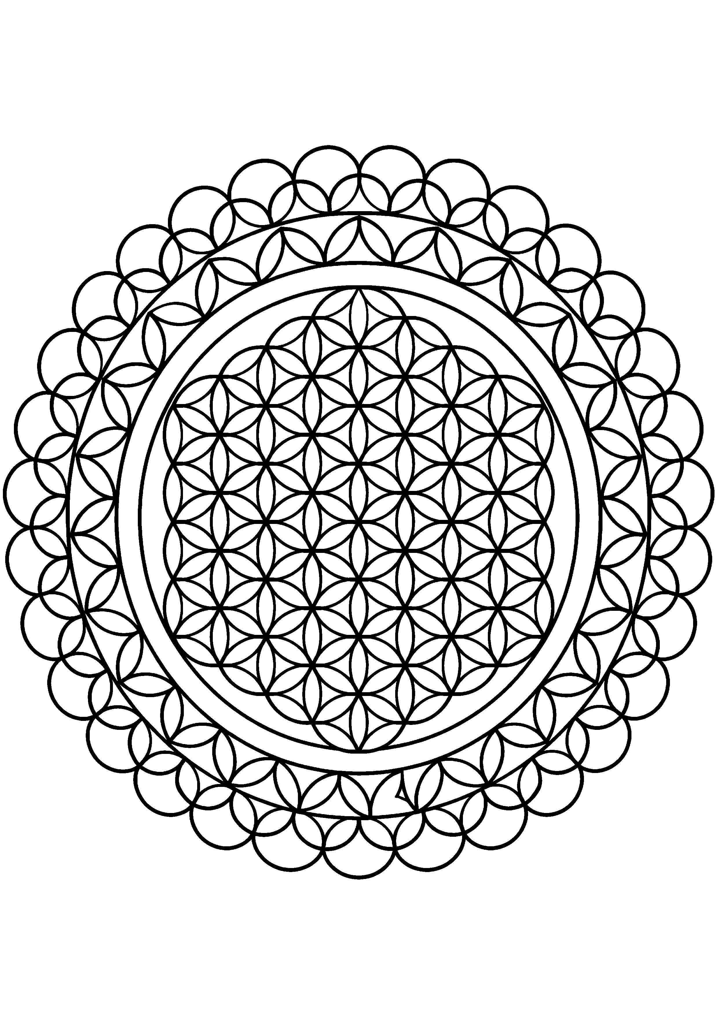 Coloriage motif japonais à imprimer – dessin n°3